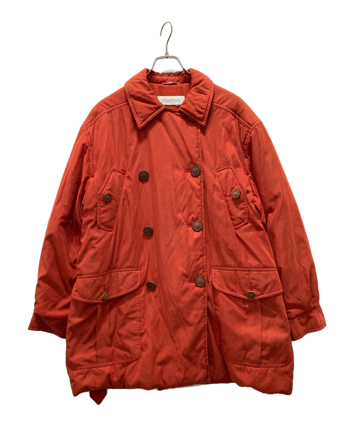 中古・古着通販】MaxMara (マックスマーラ) 中綿トレンチコート レッド