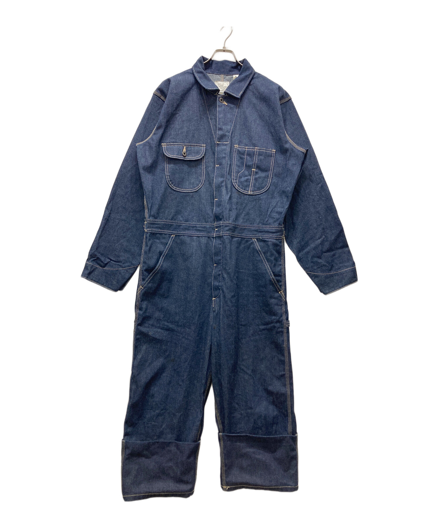 ヒューストン デニムオーバーオールサイズL HOUSTON DENIM