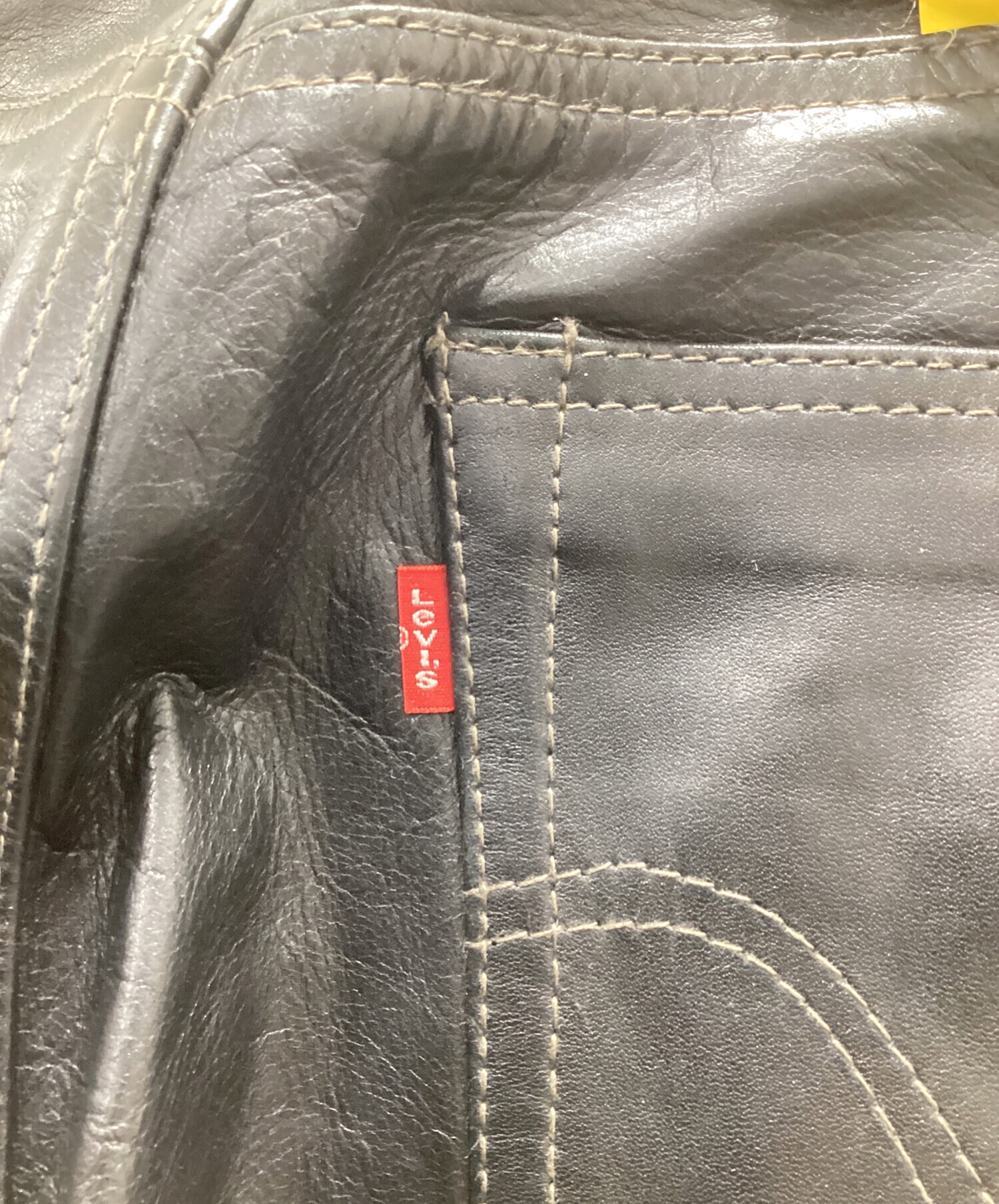 Levi’s 505 レザーパンツ W34 L34 中古・古着通販】LEVI'S (リーバイス) 505 レザーパンツ ブラック