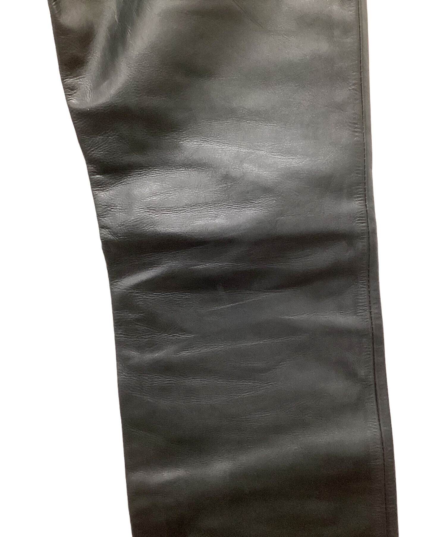 中古・古着通販】LEVI'S (リーバイス) 505 レザーパンツ ブラック