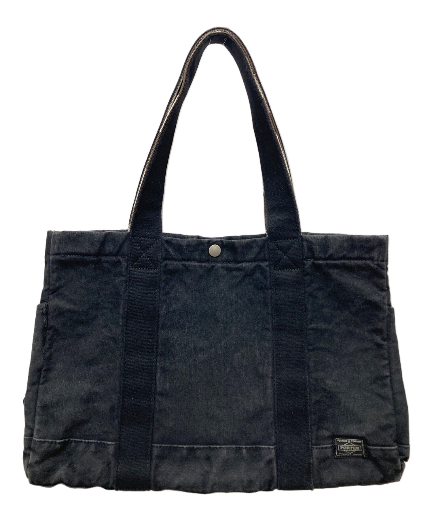 中古・古着通販】PORTER (ポーター) ペイント トートバッグ ブラック