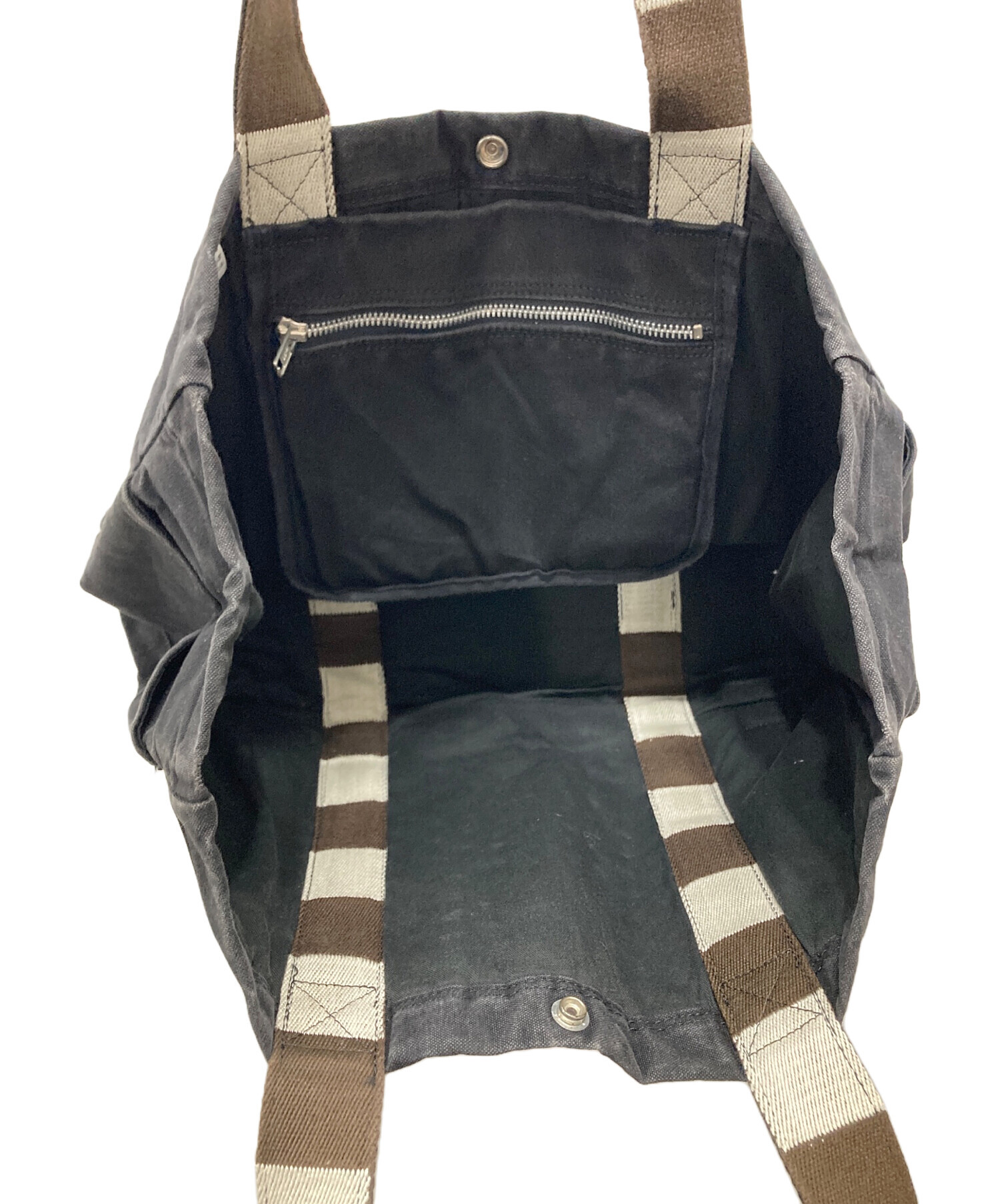 中古・古着通販】PORTER (ポーター) ペイント トートバッグ ブラック 