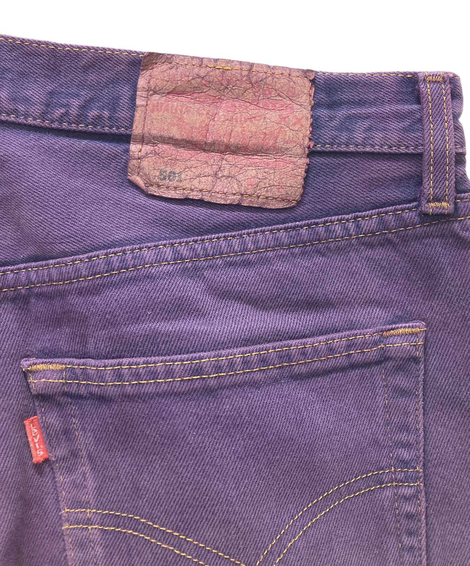 中古・古着通販】LEVI'S (リーバイス) 501後染めデニムパンツ パープル