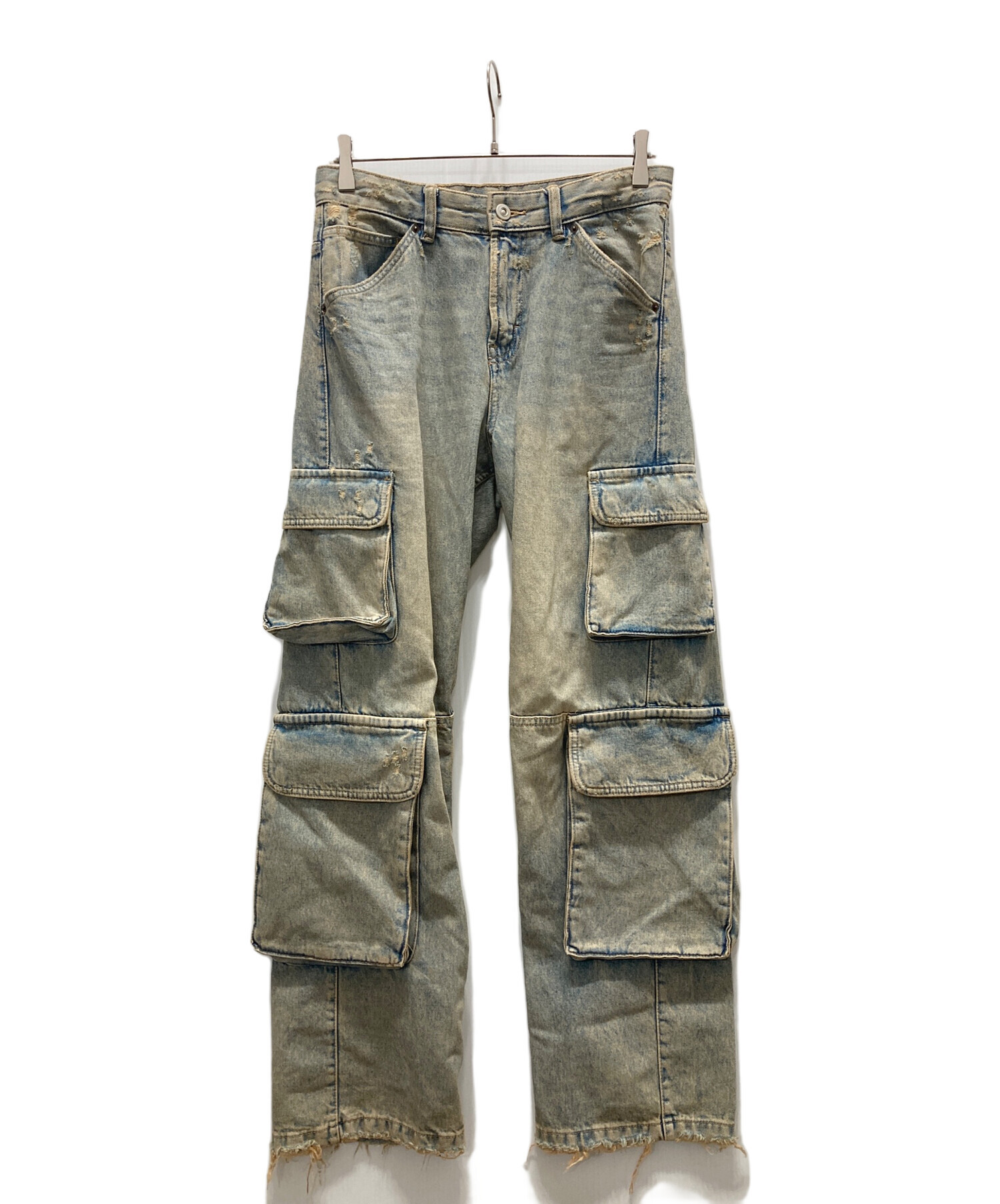 中古・古着通販】ZARA (ザラ) カーゴデニムパンツ インディゴ サイズ