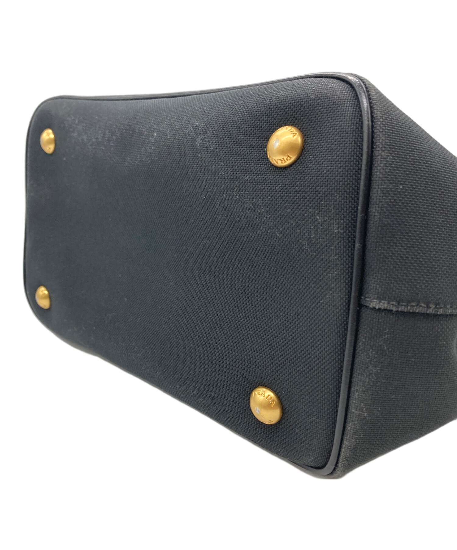 【新品・未使用】PRADA 中古・古着通販】PRADA (プラダ) ロゴ2wayバッグ ブラック