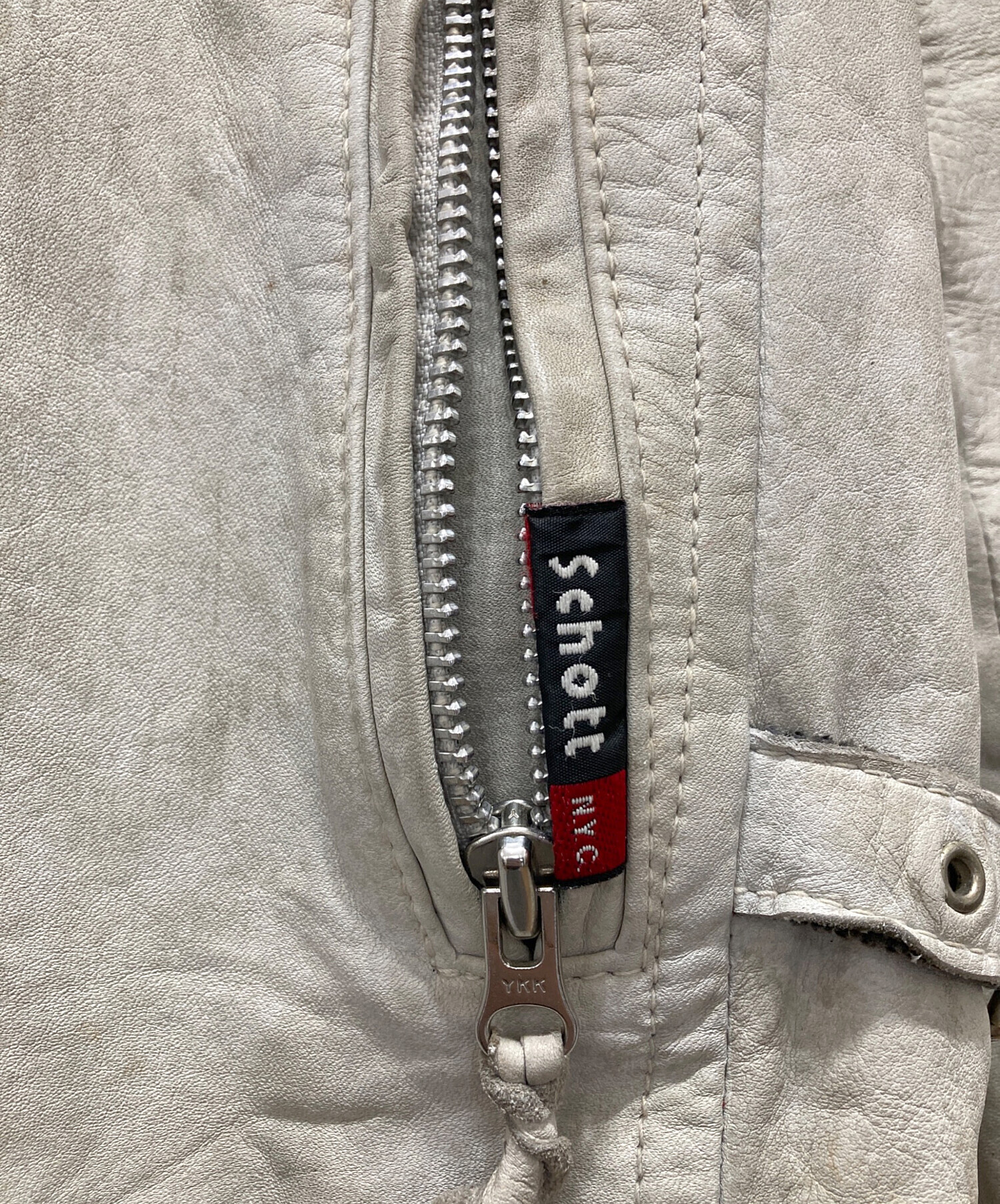中古・古着通販】Schott (ショット) エイジング加工シングルライダース