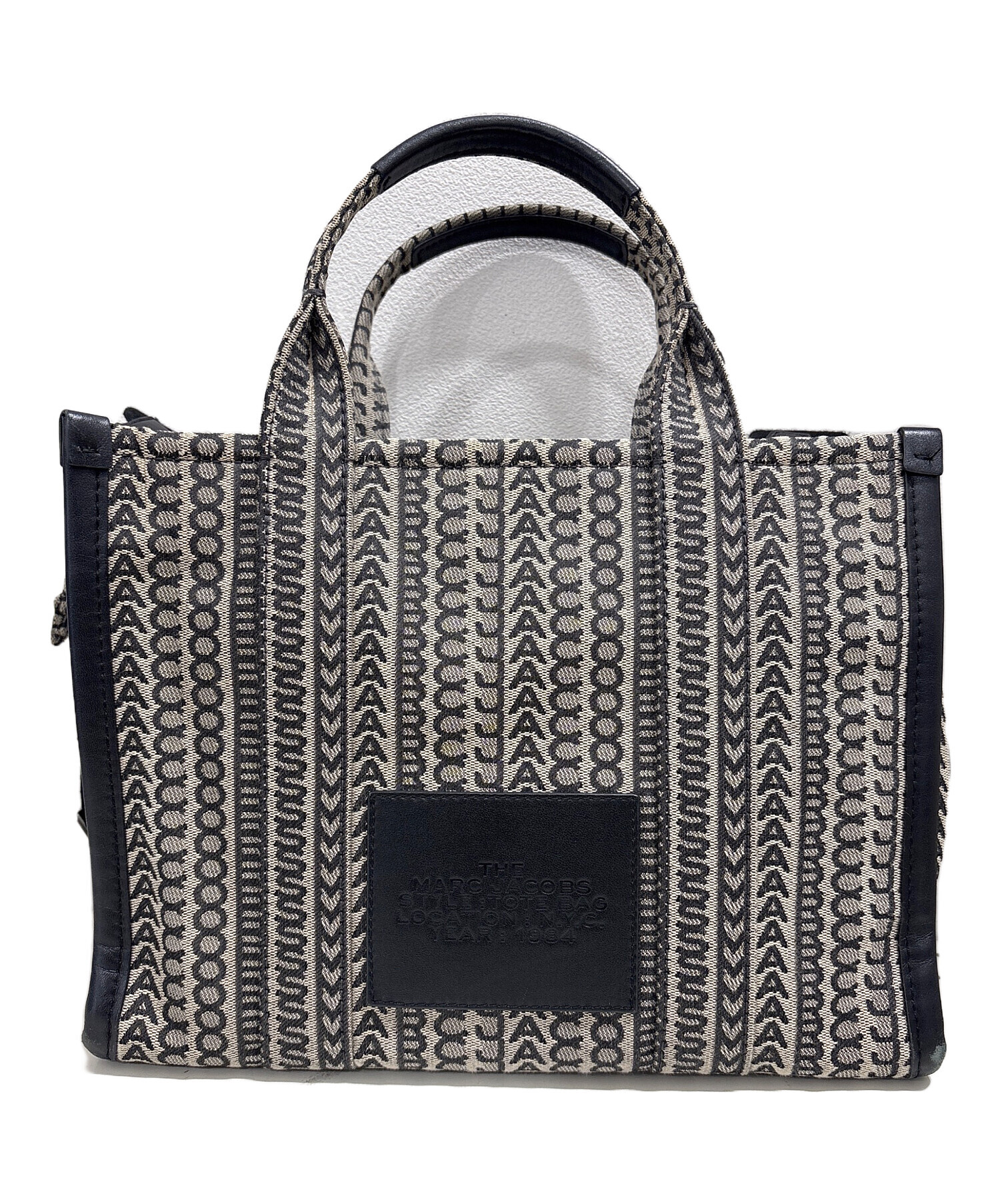 MARC JACOBS グレー ジュ 2wayハンドバッグ 中古・古着通販】MARC JACOBS (マークジェイコブズ) モノグラム 2WAY