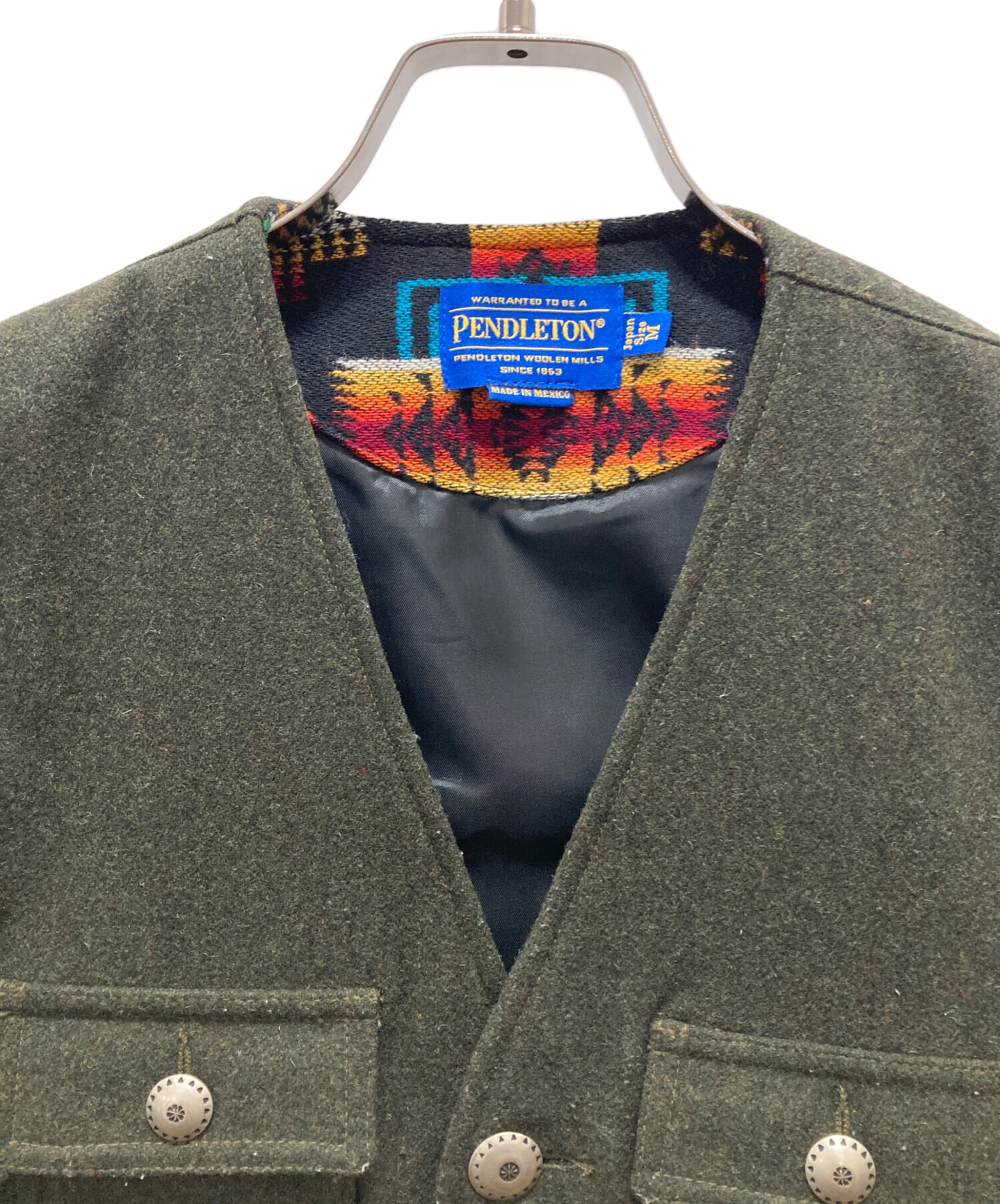 中古・古着通販】PENDLETON (ペンドルトン) 切替ネイティブベスト 