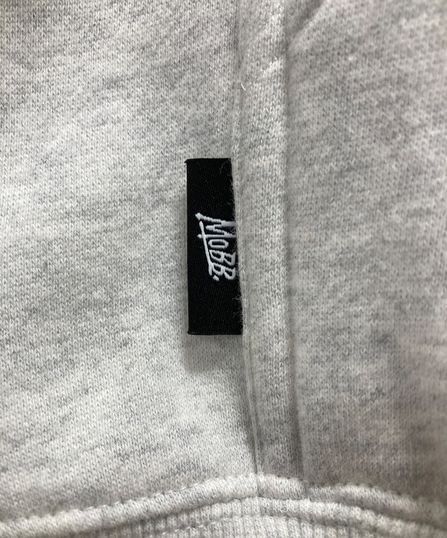 中古・古着通販】MoBB (モブ) 裏起毛ロゴパーカー グレー サイズ:S