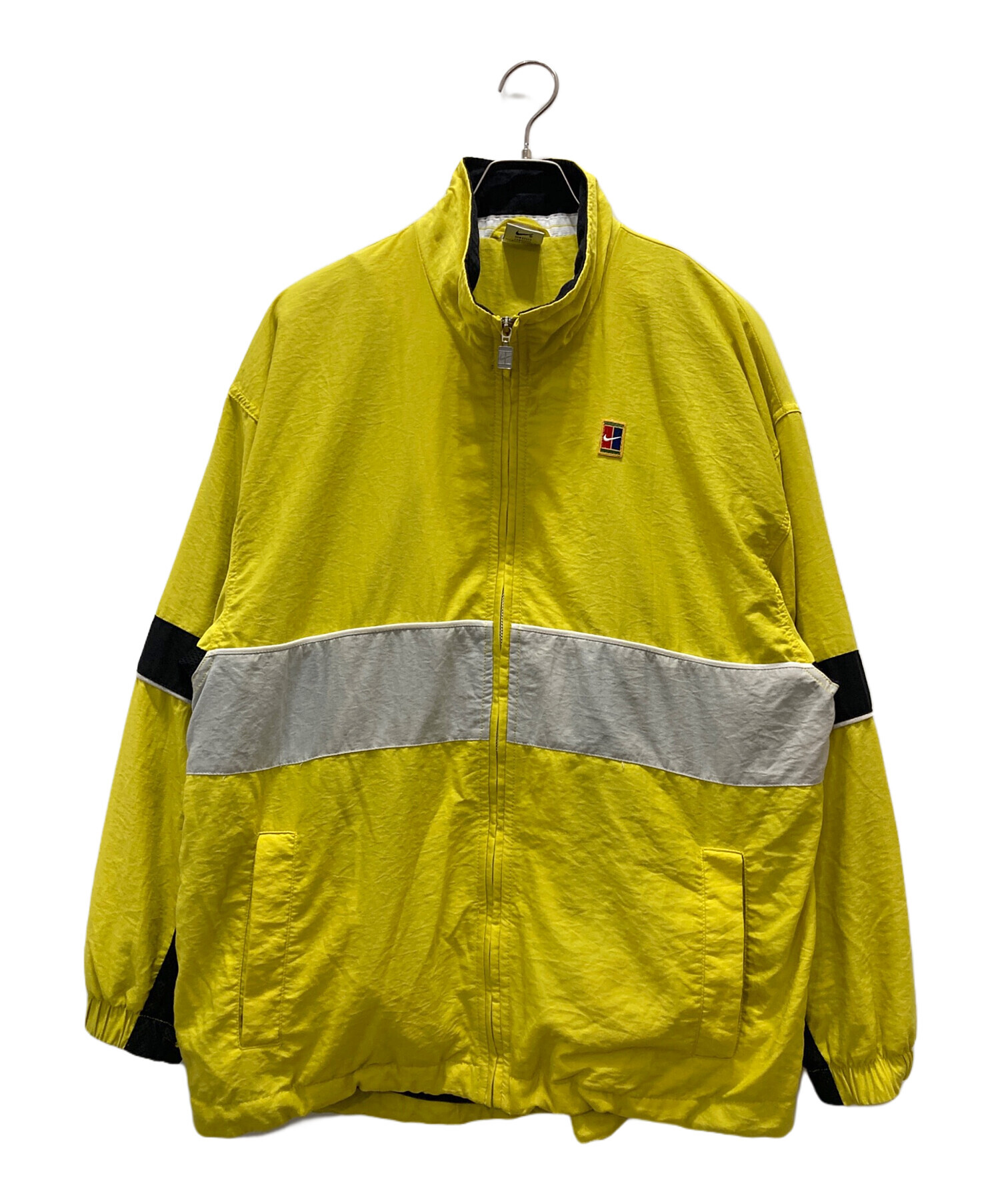 90's Nike ナイキ vintage 切替 ナイロンジャケット 短丈 中古・古着通販】NIKE (ナイキ) 90sナイロンジャケット イエロー
