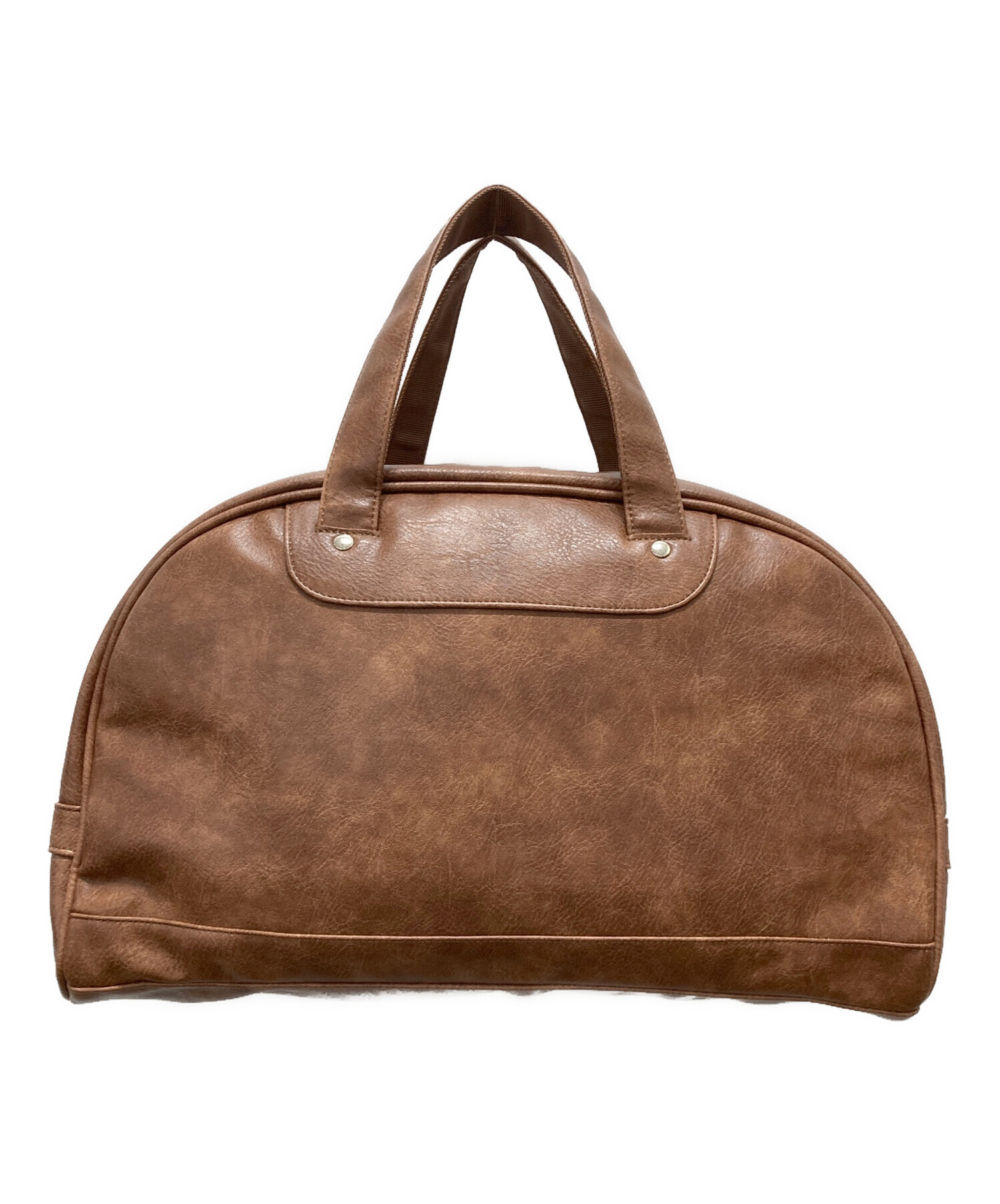 激レア！PUMA/プーマ　ボストンバッグ　ブラウン　ビンテージ　ブラウン 中古・古着通販】PUMA (プーマ) Fレザーminiボストンバッグ ブラウン