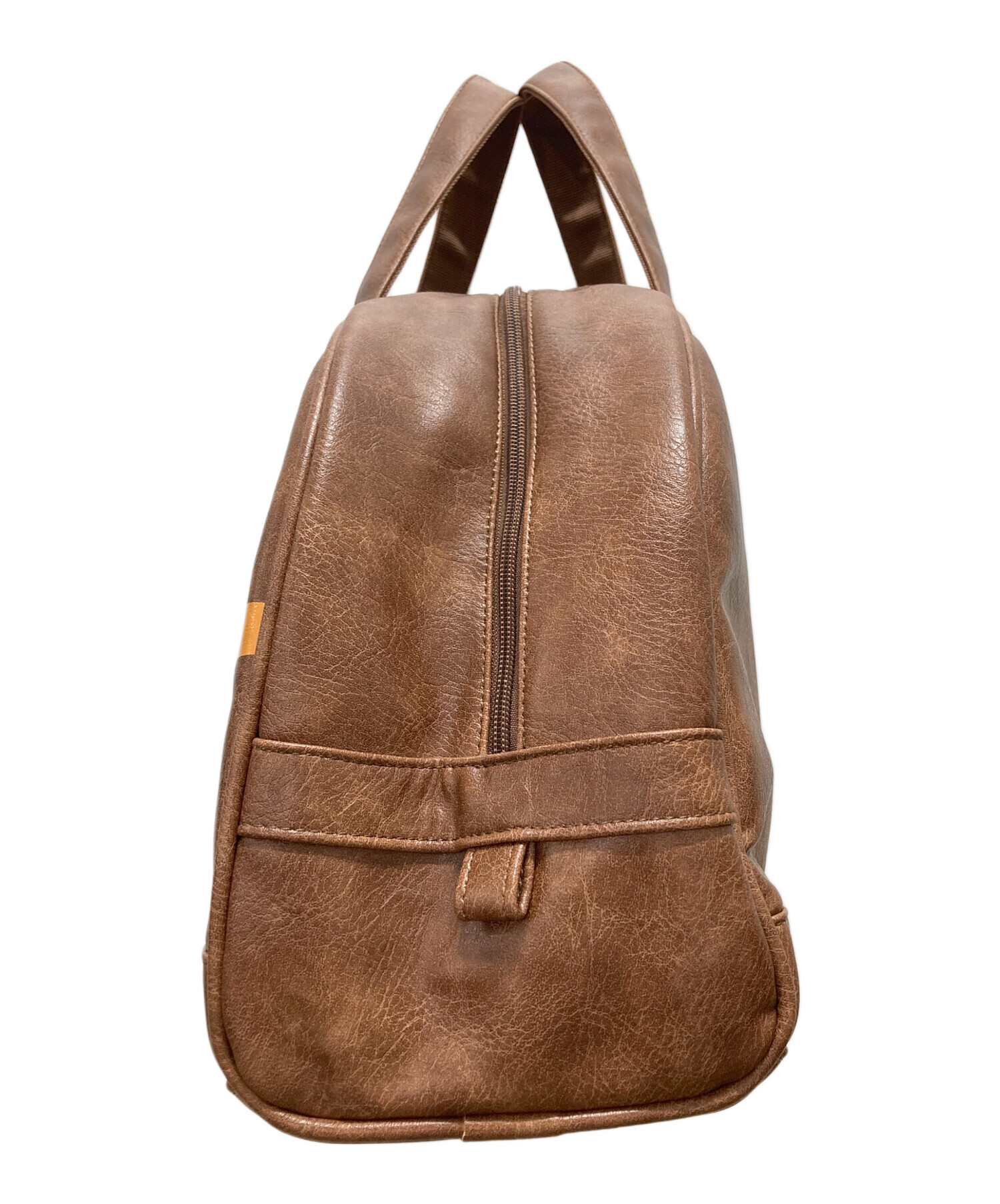 中古・古着通販】PUMA (プーマ) Fレザーminiボストンバッグ ブラウン