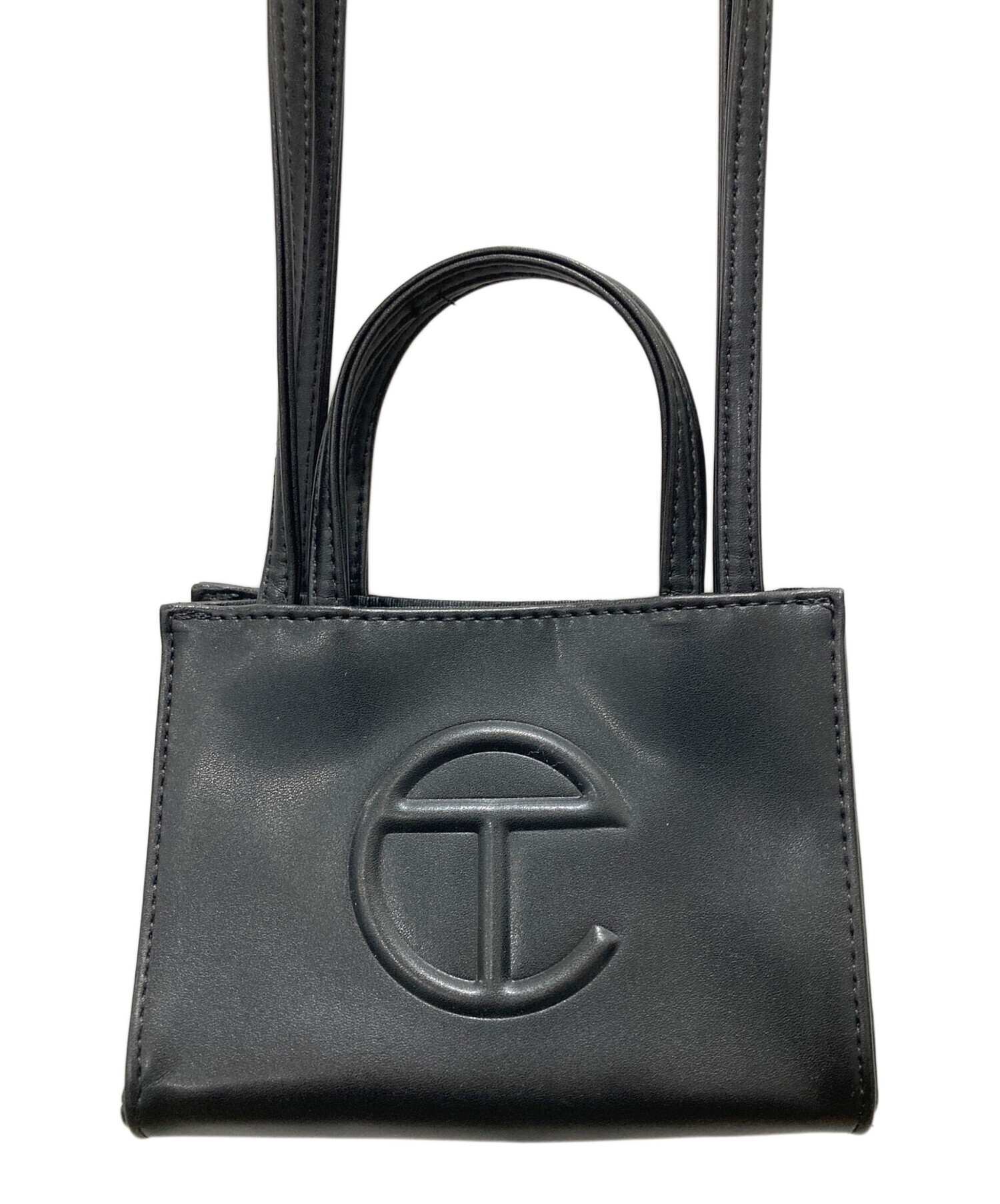 Telfar ブラック ショルダーバッグ 17cm 中古・古着通販】TELFAR (テルファー) ショルダーバッグ ブラック