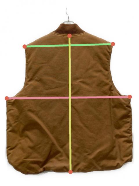 中古・古着通販】CarHartt (カーハート) USA製ダックベスト ブラウン