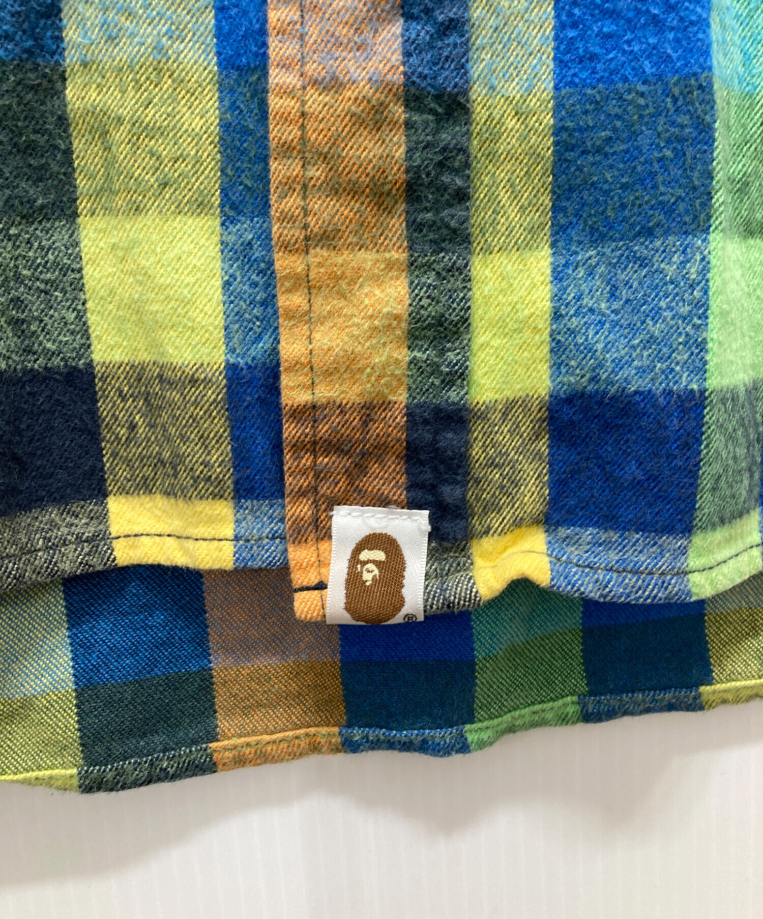 かず　A BATHING APE ネルシャツ 中古・古着通販】A BATHING APE (ア ベイシング エイプ) ネルシャツ