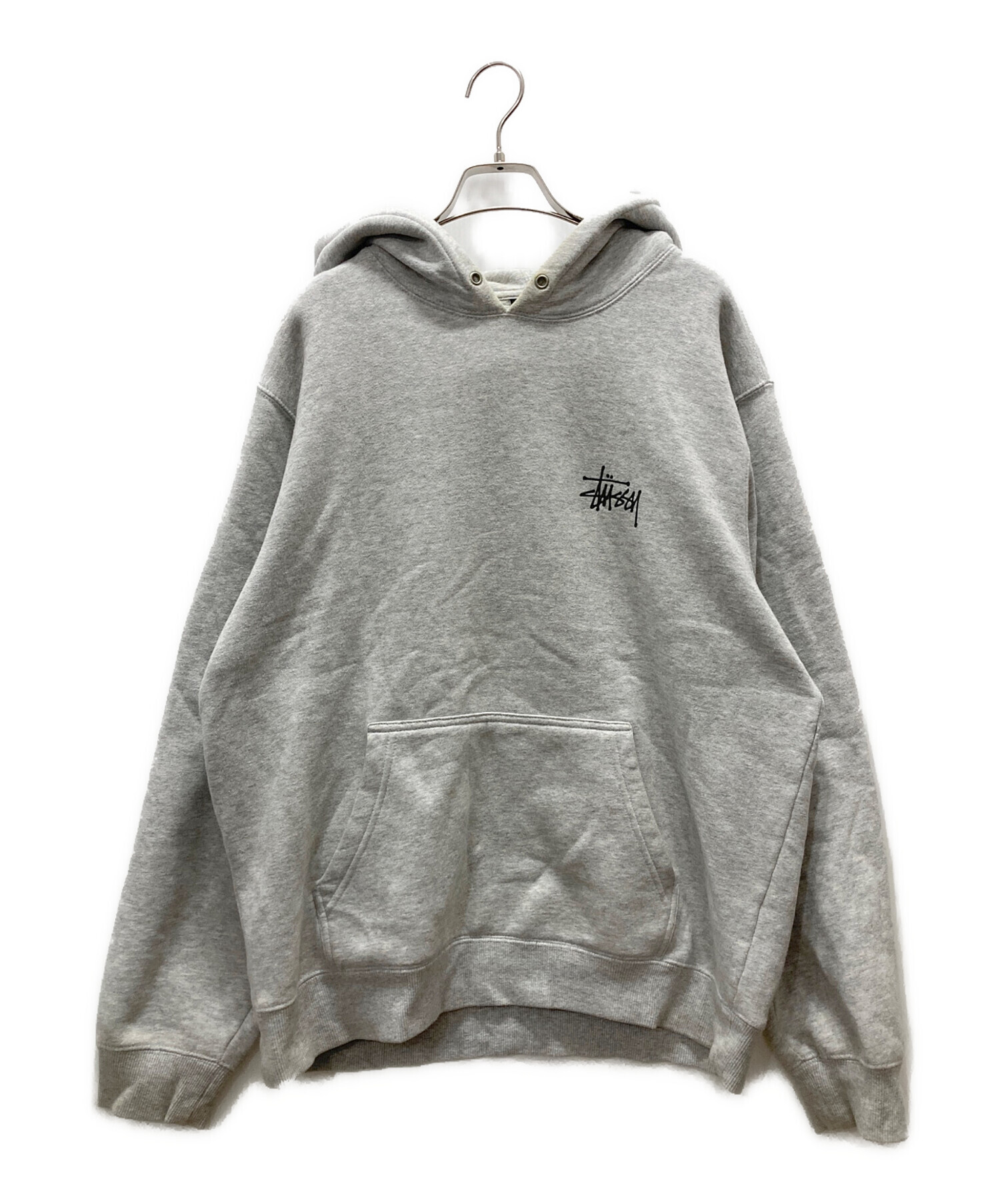 【未使用】STUSSY パーカー 中古・古着通販】stussy (ステューシー) ロゴジップパーカー ブラック