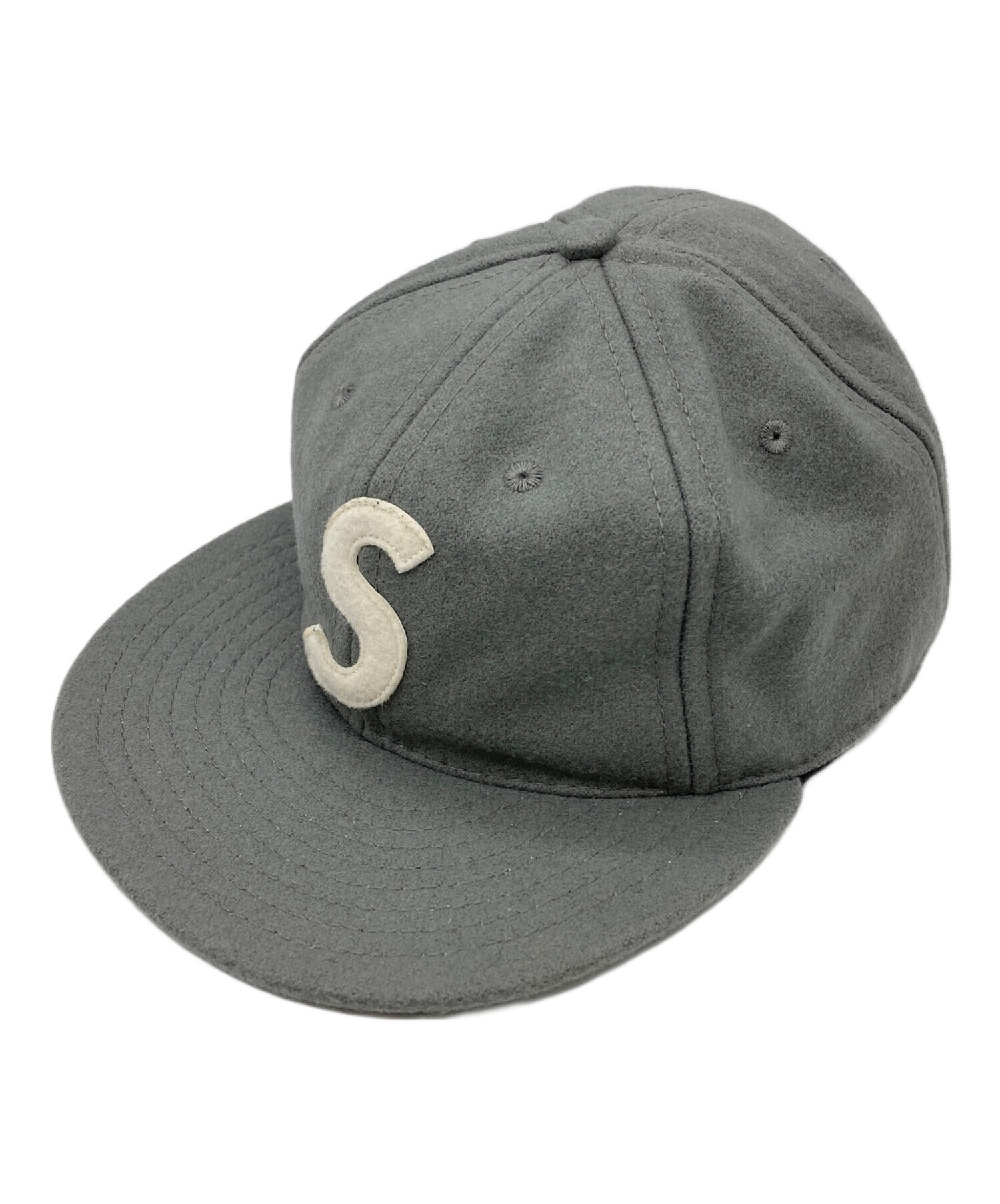 supremeグレーキャップ未使用 中古・古着通販】SUPREME (シュプリーム) Sロゴ6パネルキャップ グレー