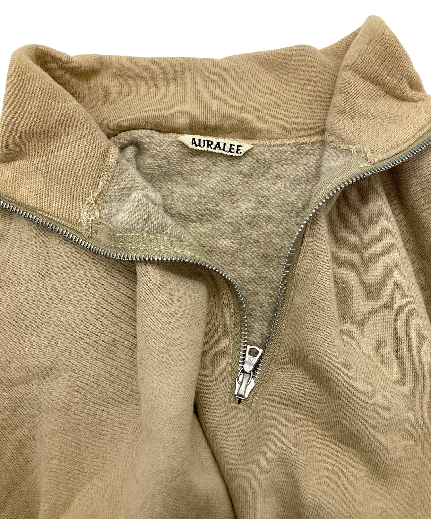 中古・古着通販】AURALEE (オーラリー) BACK WOOL HALF ZIP P/O 