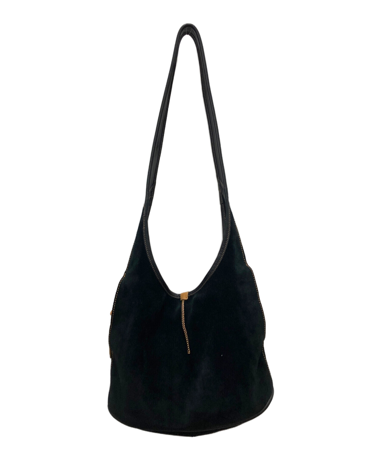 UGG 新品未使用✴︎スエード ショルダーバッグ ✴︎ 中古・古着通販】UGG (アグ) レザーワンショルダーバッグ ブラック