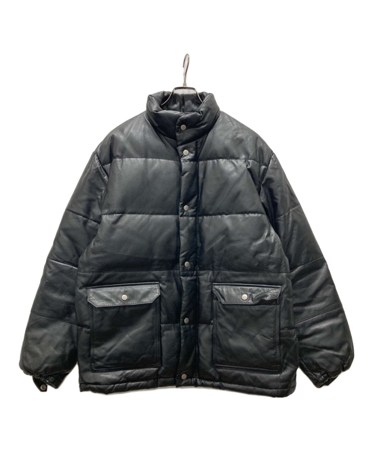   / ダウンジャケット/L/牛革/ブラック/黒 中古・古着通販】ALL THE WAY (オール ザ ウェイ) レザーダウン