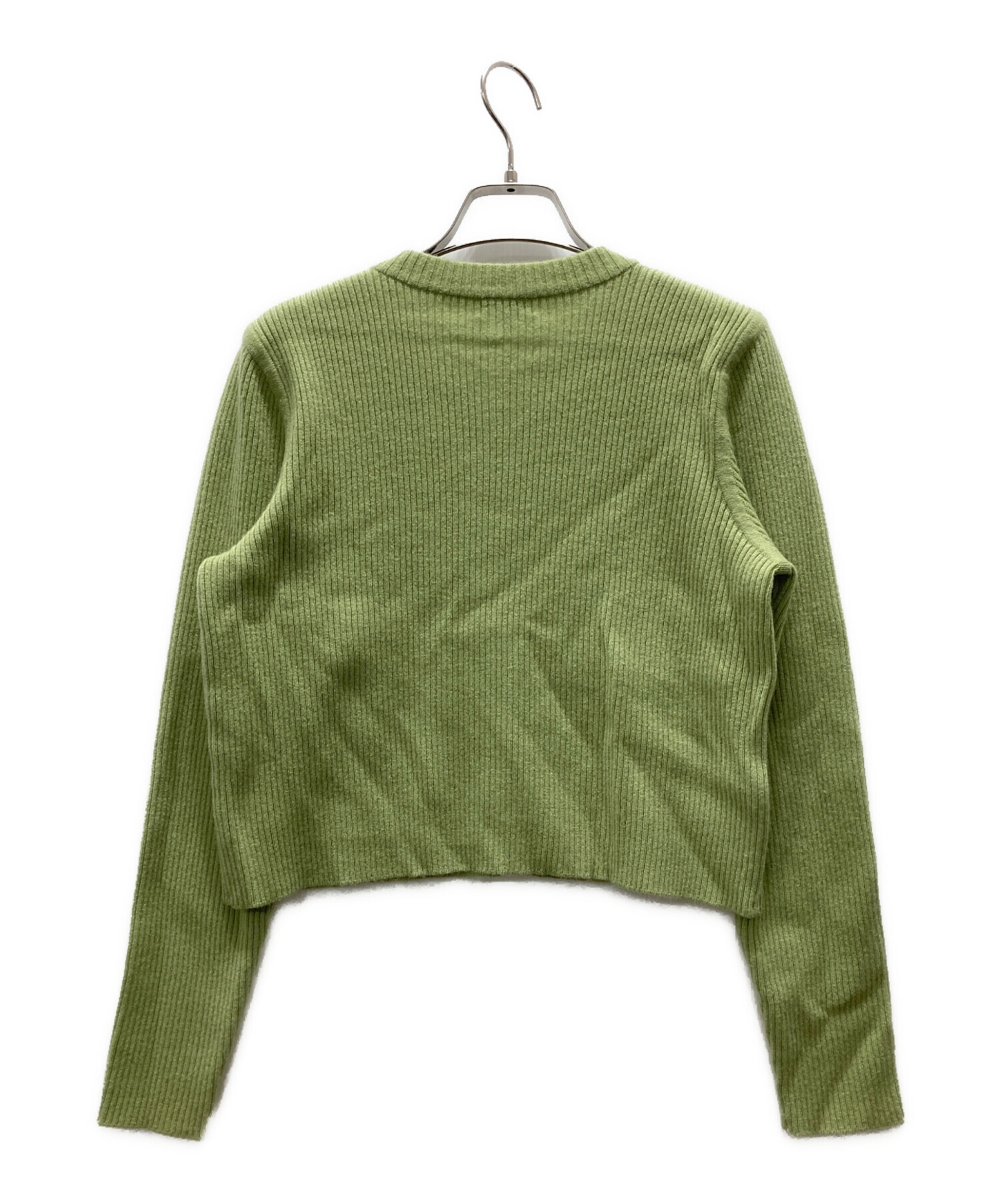 中古・古着通販】FOXEY (フォクシー) カシミヤカーディガン 黄緑