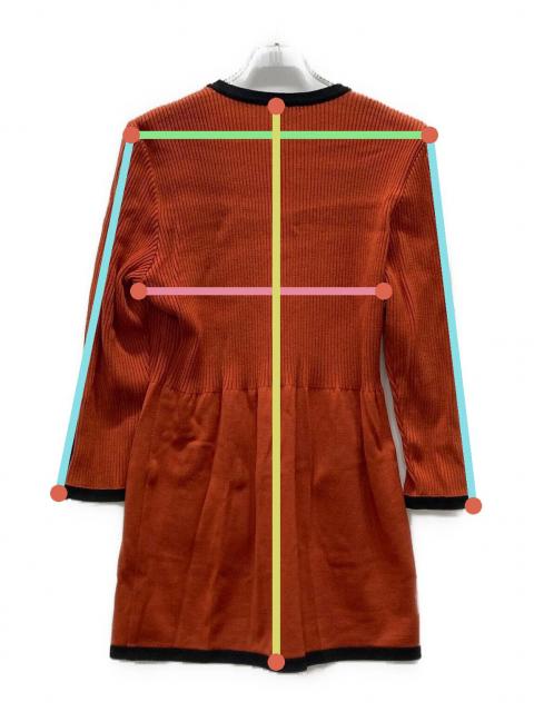 中古・古着通販】FOXEY (フォクシー) ロングカーディガン オレンジ