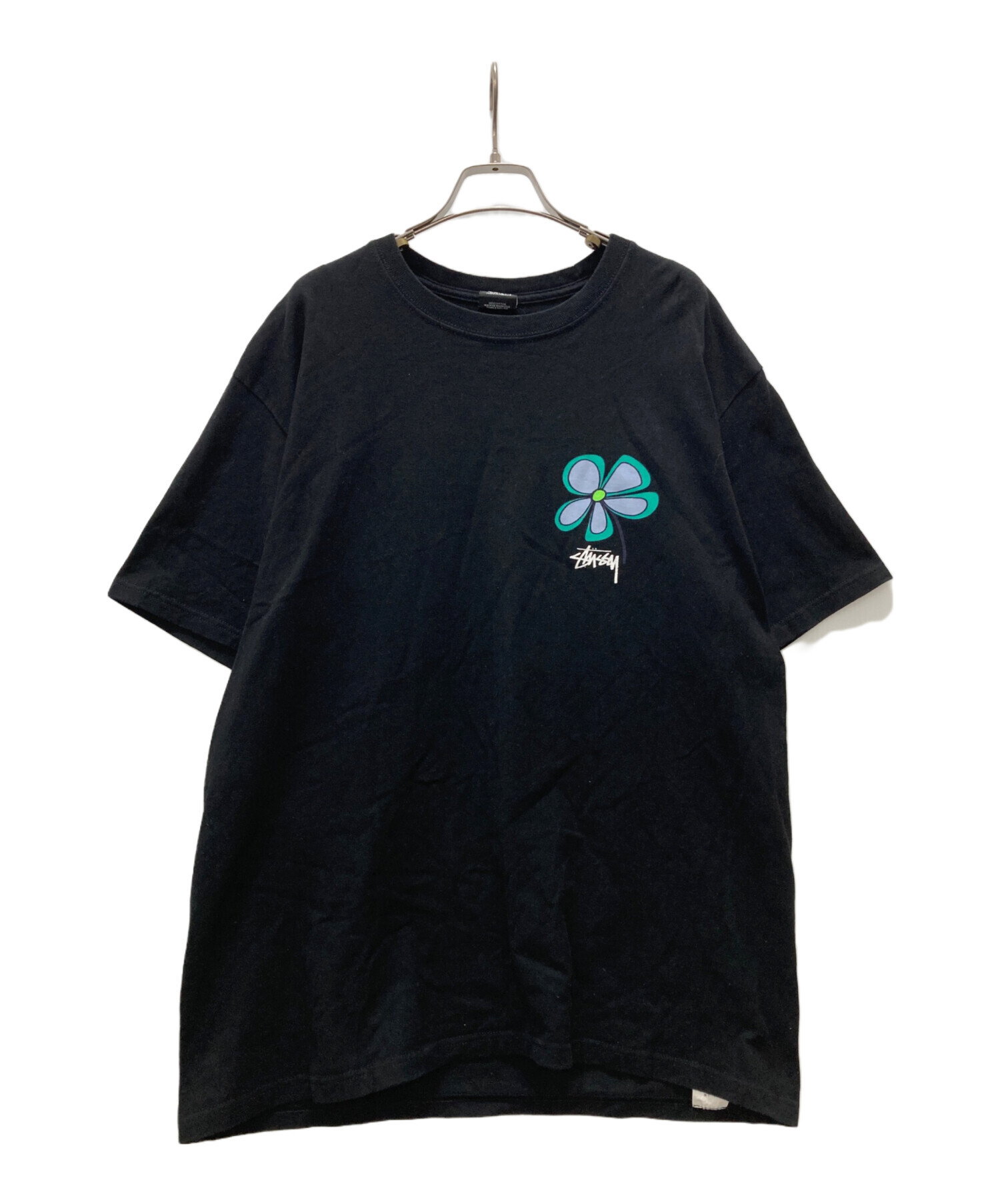 STUSSY×HECTIC フラワーTシャツ L 中古・古着通販】stussy (ステューシー) フラワーグラフィックTシャツ