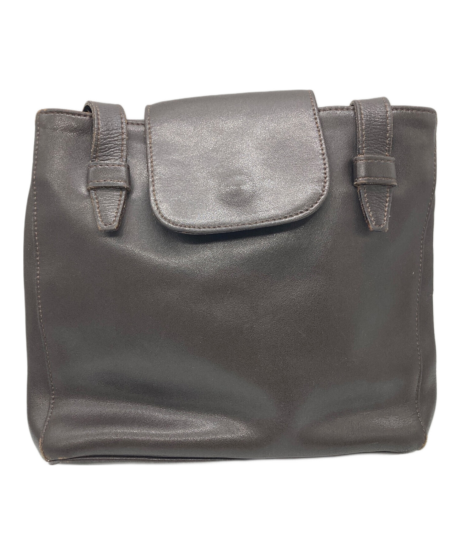 売り銀座 maxmara マックスマーラ レザーショルダーバッグ A4 黒 