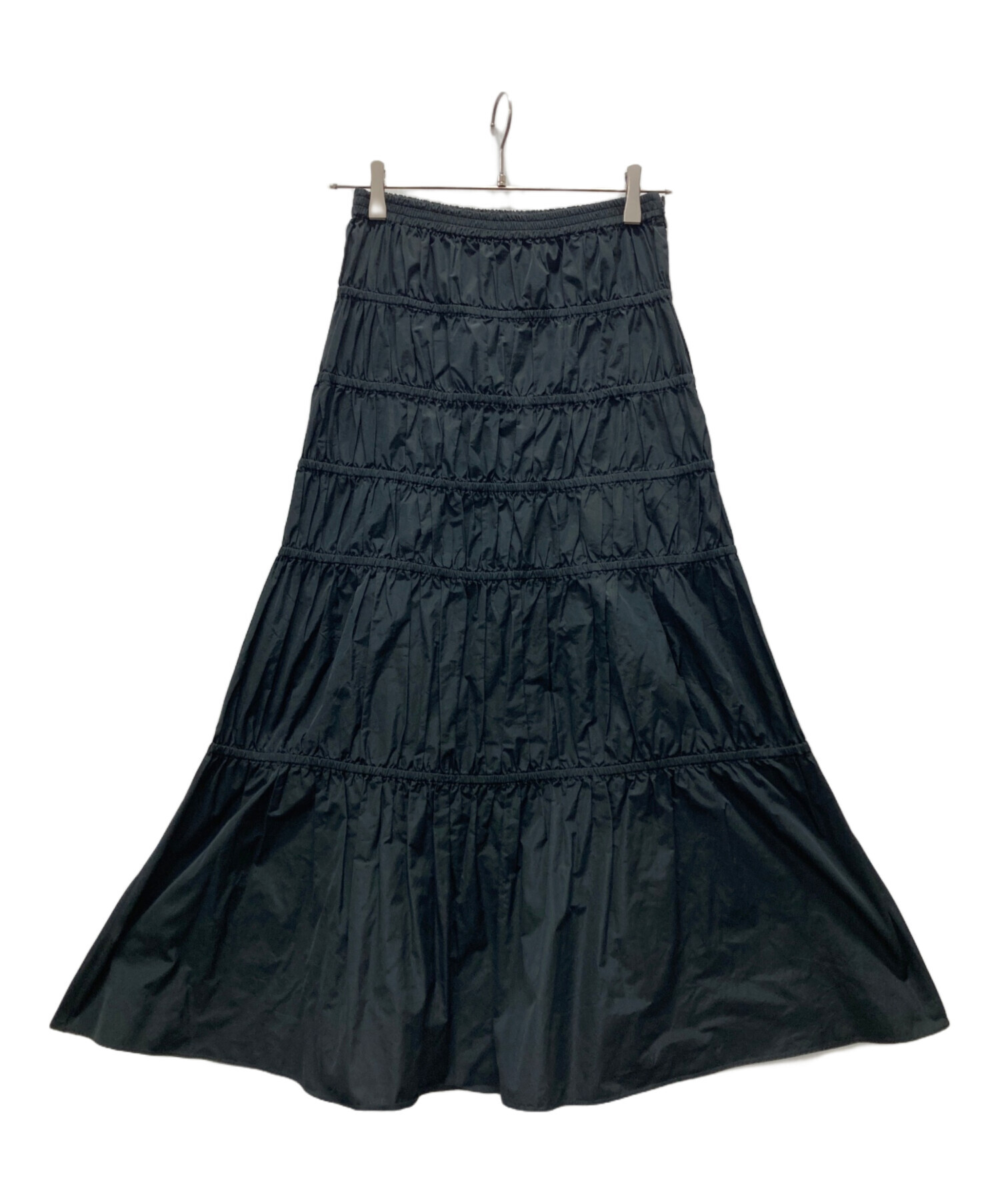 LOEFF スカート 【未使用】 中古・古着通販】LOEFF (ロエフ) シャンブレー タフタ ギャザー