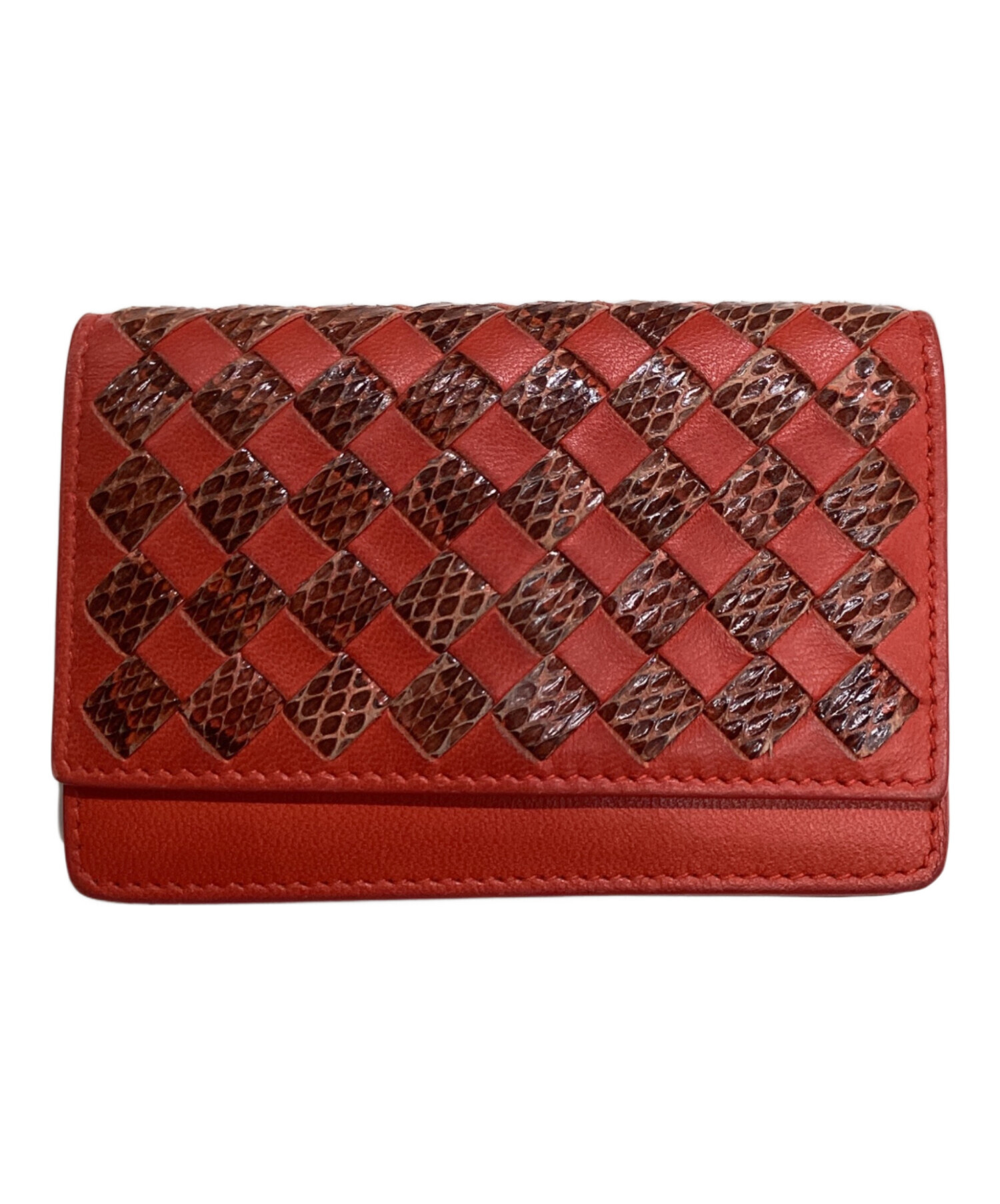 【未使用】BOTTEGA VENETA ケース イントレチャート 焦茶 BOTTEGA VENETA（ボッテガ・ヴェネタ） カードケース/名刺入れ