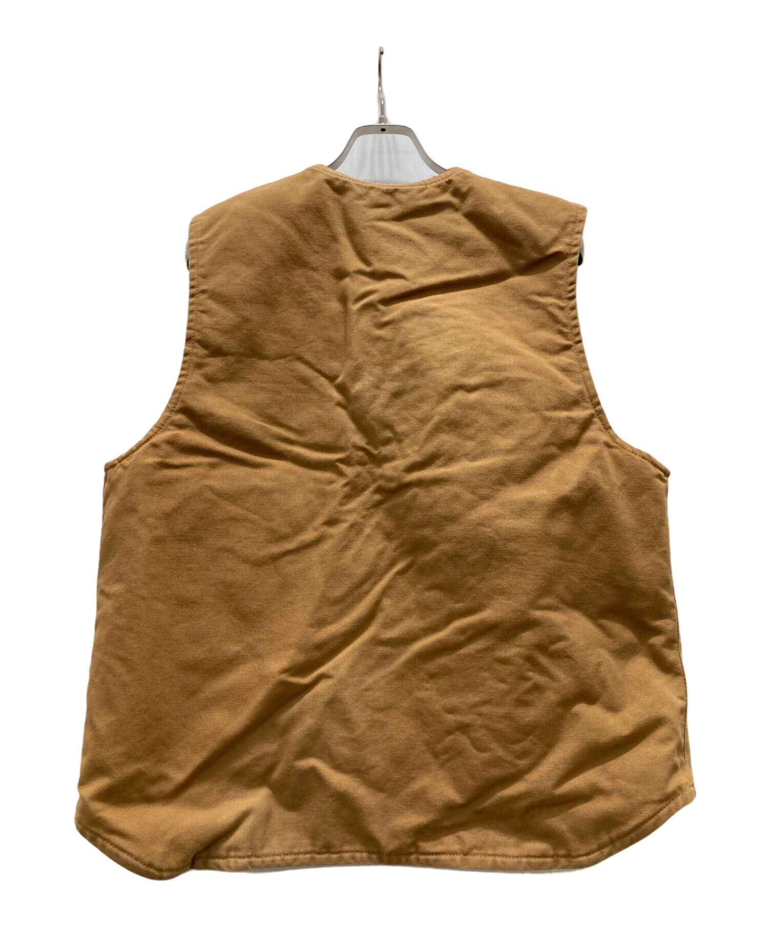 中古・古着通販】CarHartt (カーハート) ダック地ベスト ブラウン