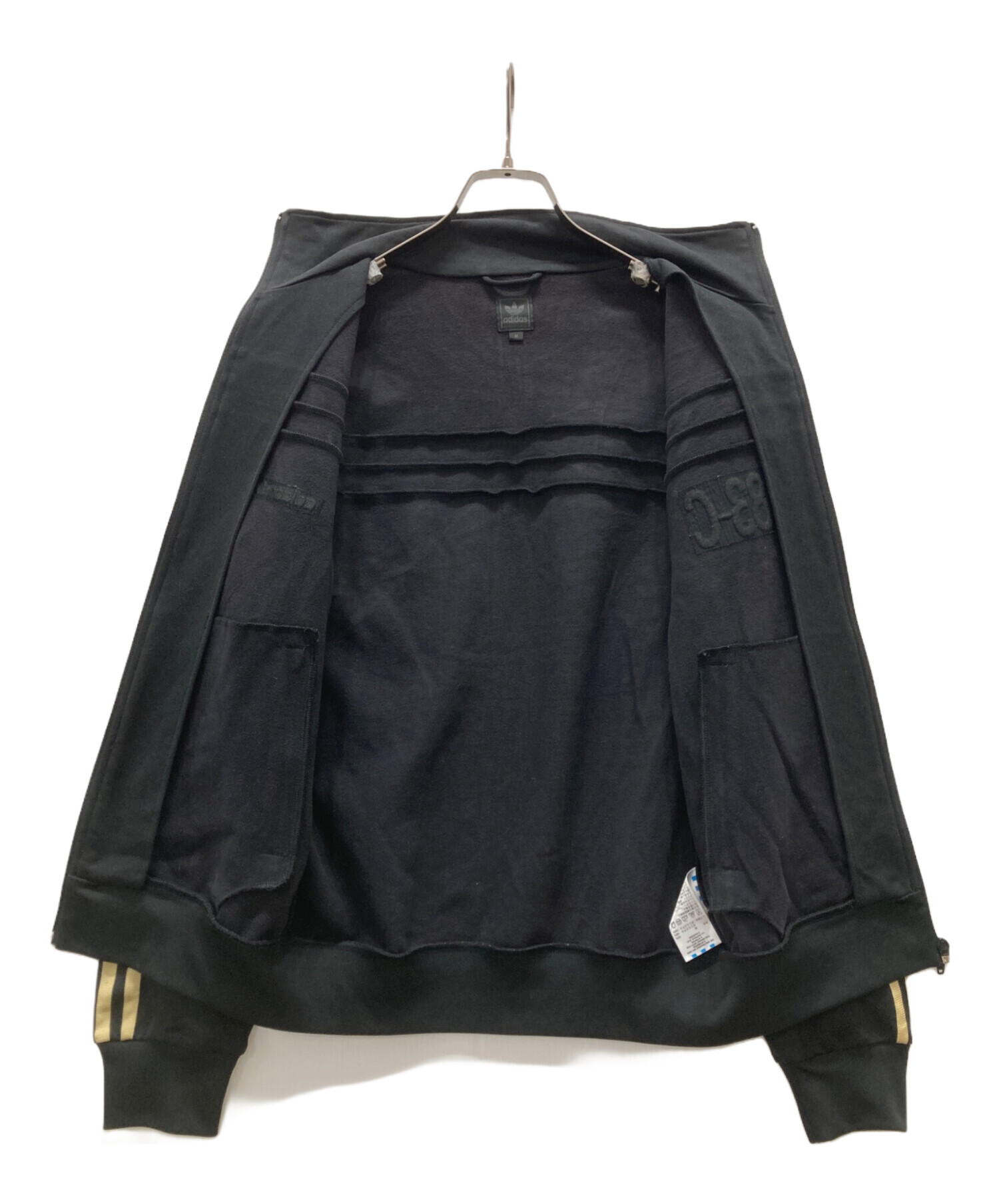   希少4XL トラックジャケット ブラック 古着 中古・古着通販】adidas (アディダス) ロゴ刺繍トラックジャケット