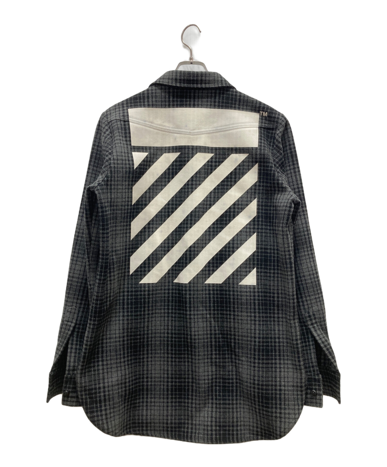 中古・古着通販】OFFWHITE (オフホワイト) バックプリント タータン 