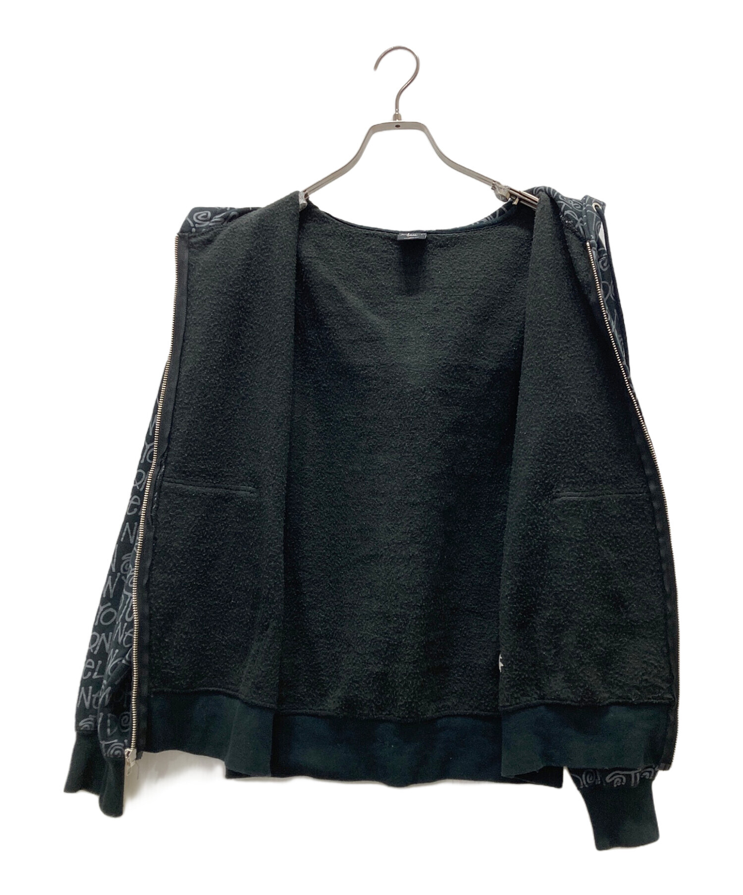 中古・古着通販】stussy (ステューシー) 総柄ロゴジップパーカー 