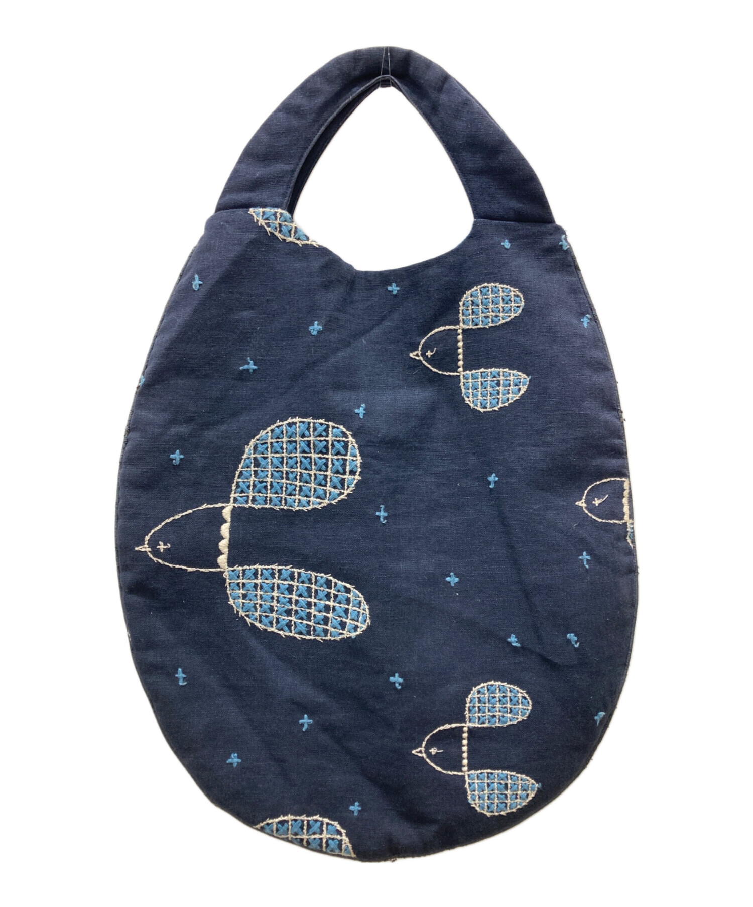 中古・古着通販】mina perhonen (ミナ ペルホネン) バッグ ネイビー