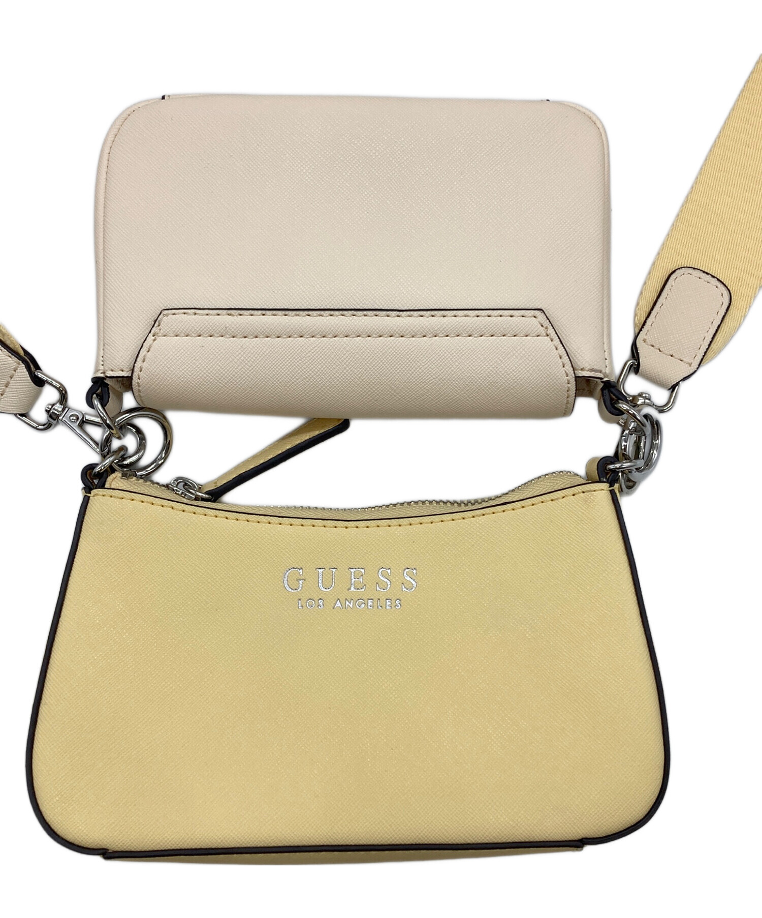 中古・古着通販】GUESS (ゲス) ショルダーバッグ イエロー｜ブランド 