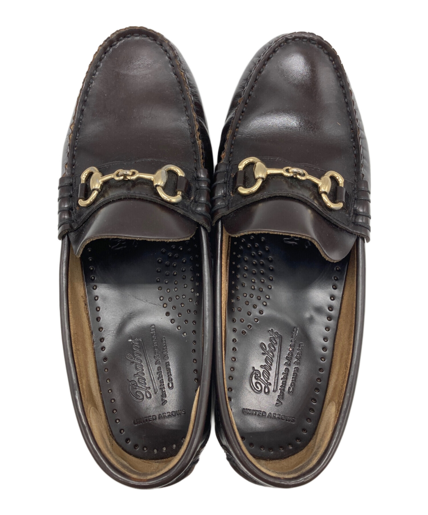 paraboot ビットローファー 6.5 ブラウン 中古・古着通販】PARABOOT (パラブーツ) ビットローファー/CORAUX F