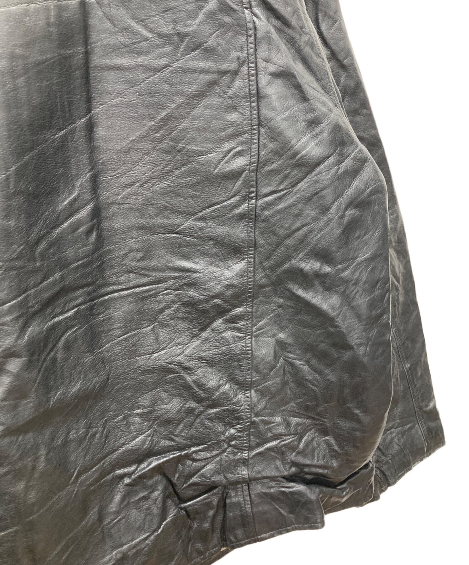 中古・古着通販】DOCKERS (ドッカーズ) レザーブルゾン ブラック