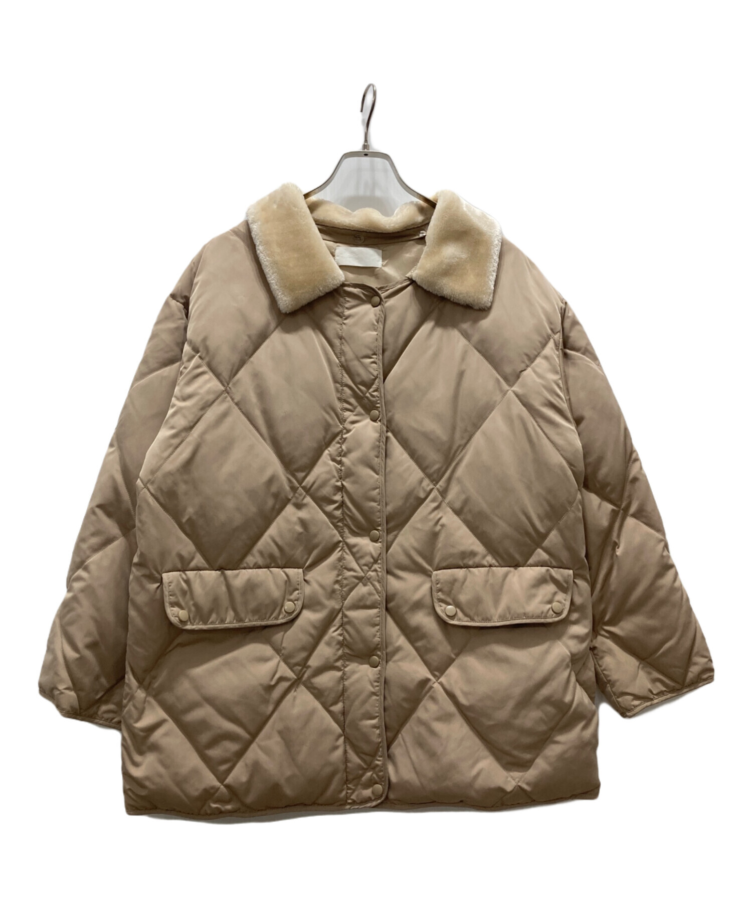 中古・古着通販】willfully (ウィルフリー) ダウンジャケット ベージュ