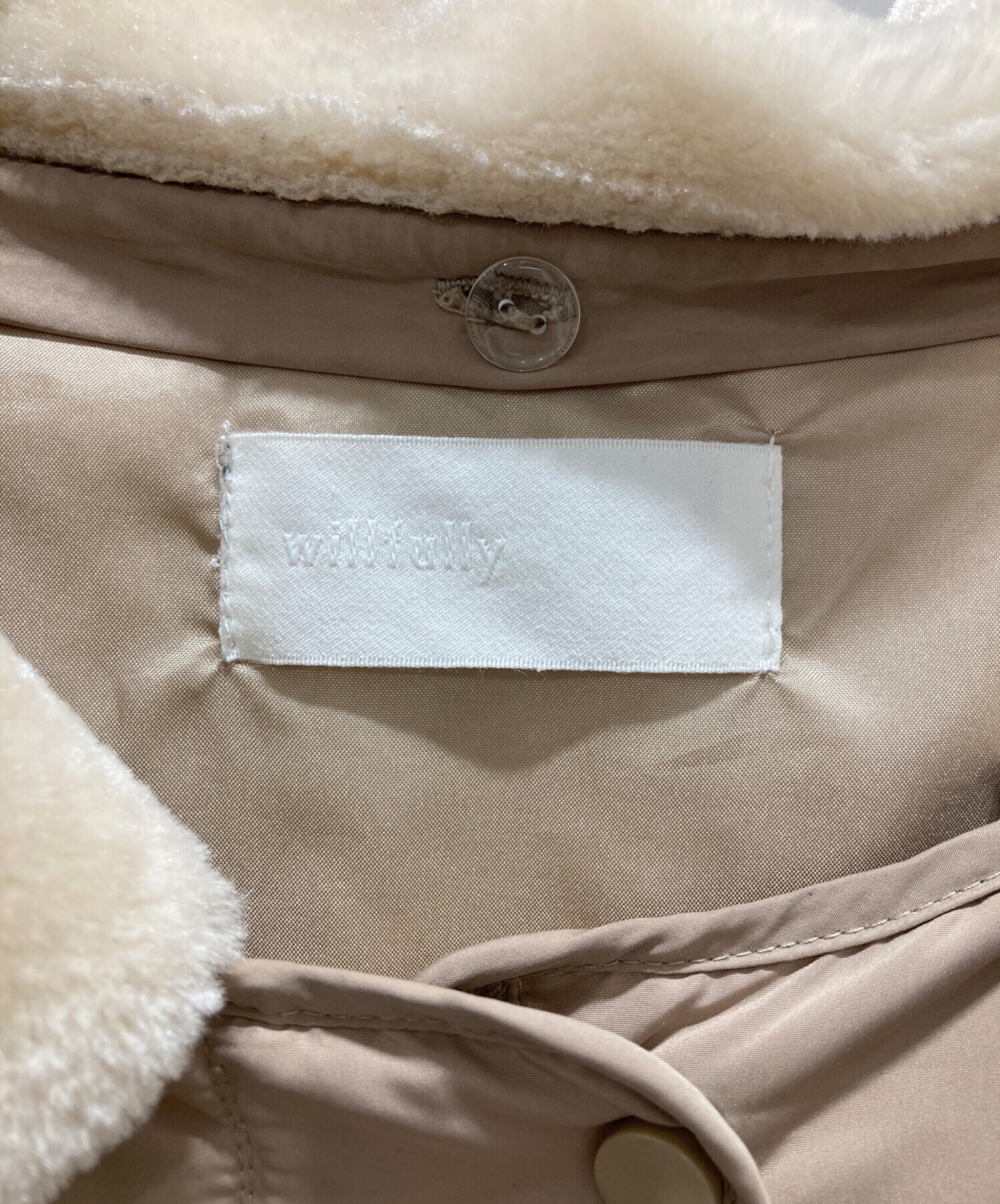 中古・古着通販】willfully (ウィルフリー) ダウンジャケット ベージュ