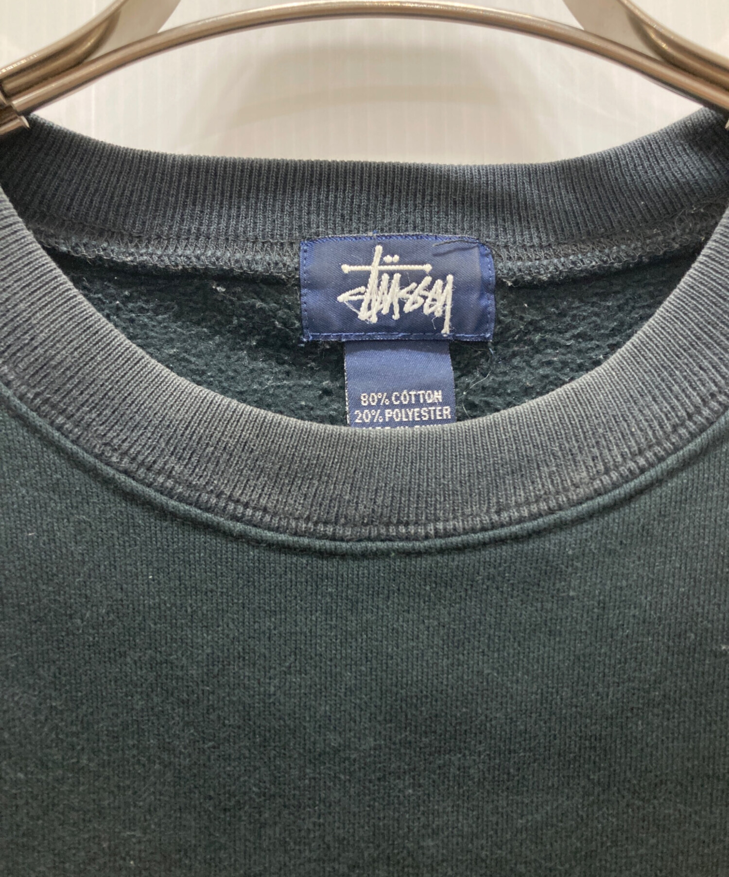 old stussy スウェット　半袖　古着 中古・古着通販】stussy (ステューシー) BIGリンクロゴ プリント半袖