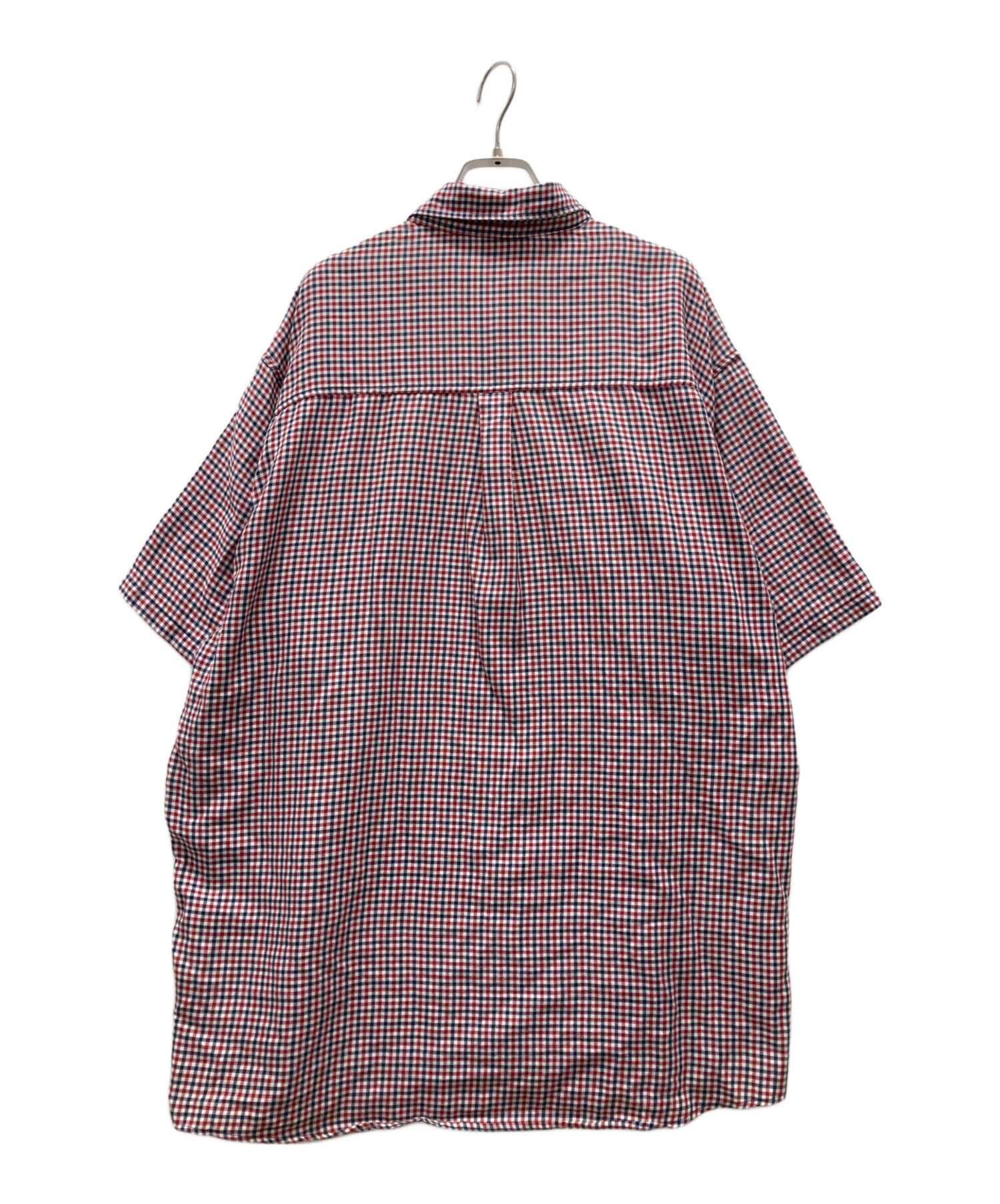 中古・古着通販】COOGI (クージー) BIGシルエット 半袖チェックシャツ 