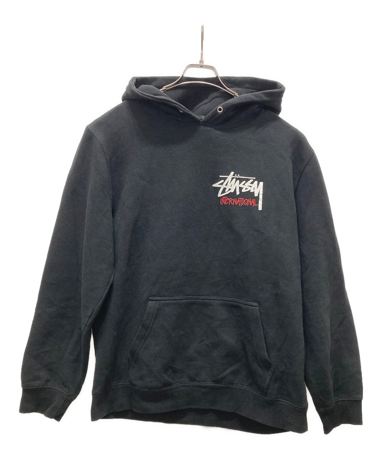 中古・古着通販】stussy (ステューシー) Basic Stussy Hoodie ブラック 