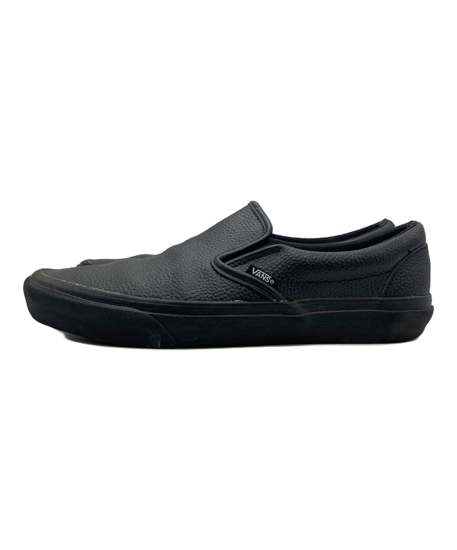 中古・古着通販】VANS (ヴァンズ) SLIP ON V98CF LEA ブラック サイズ