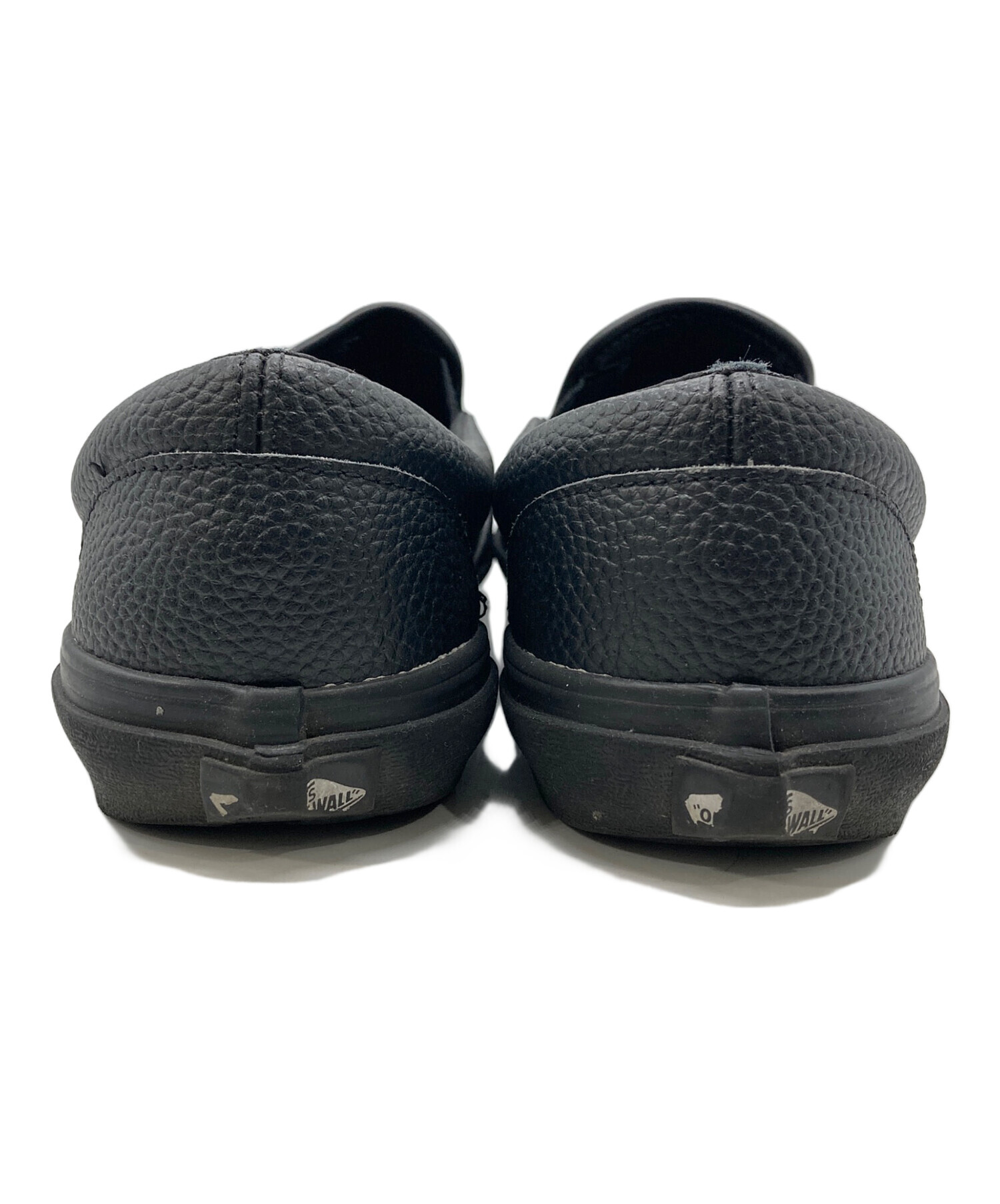 中古・古着通販】VANS (ヴァンズ) SLIP ON V98CF LEA ブラック サイズ