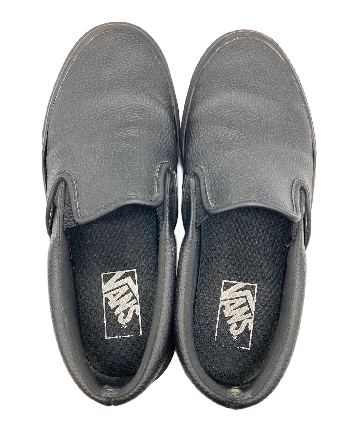 中古・古着通販】VANS (ヴァンズ) SLIP ON V98CF LEA ブラック サイズ