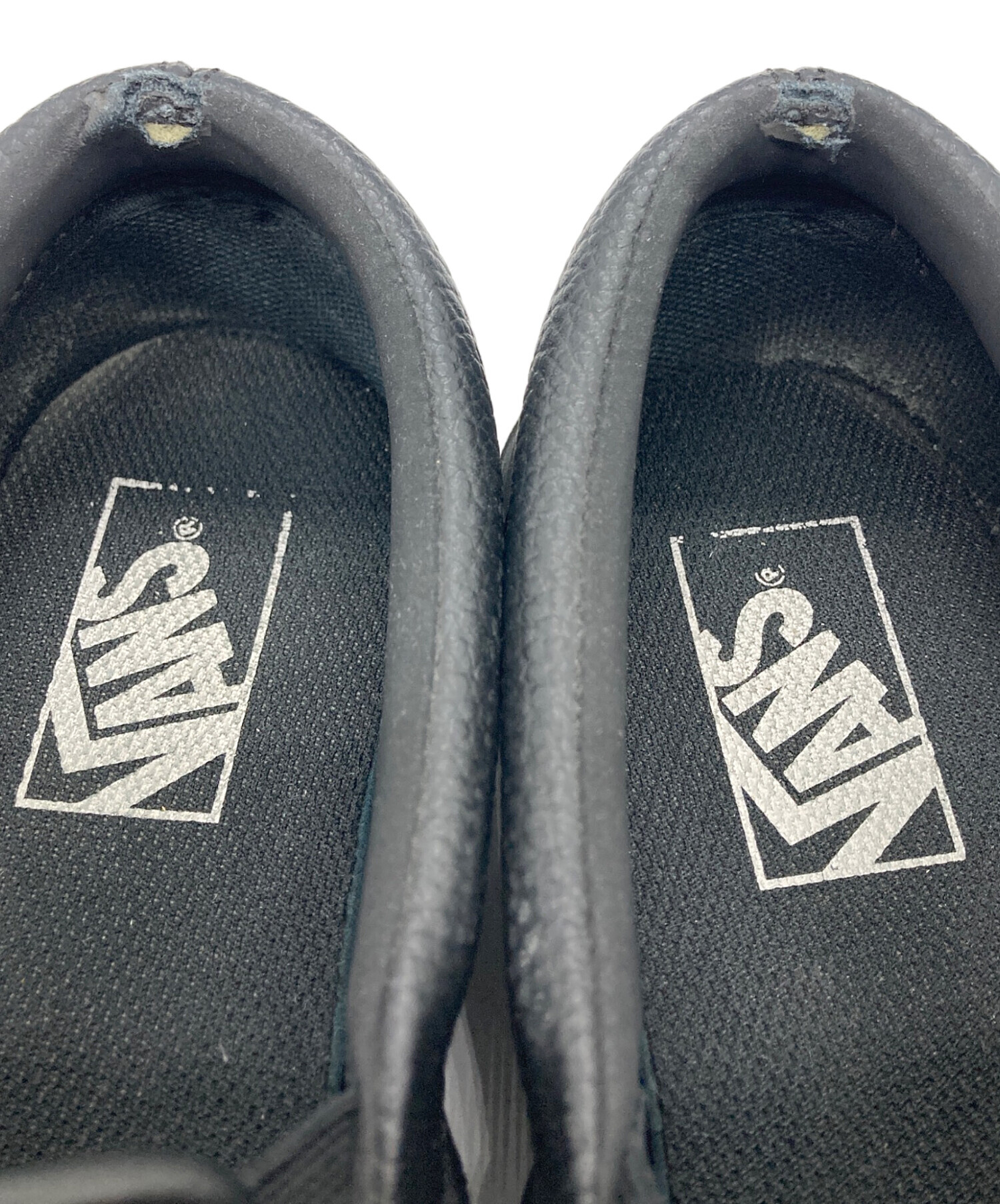 中古・古着通販】VANS (ヴァンズ) SLIP ON V98CF LEA ブラック サイズ