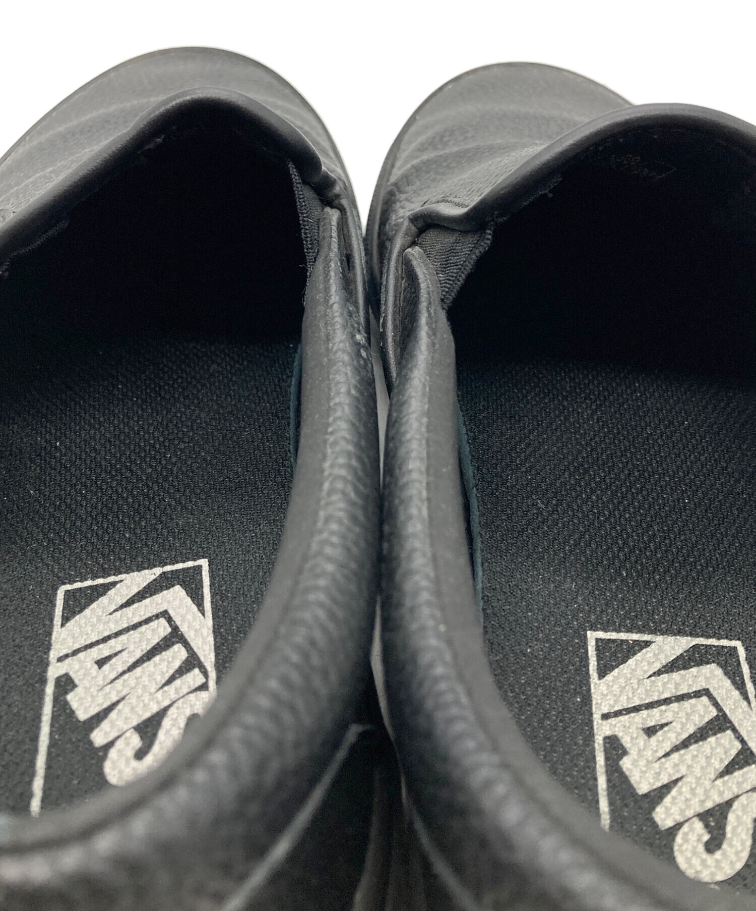 中古・古着通販】VANS (ヴァンズ) SLIP ON V98CF LEA ブラック サイズ