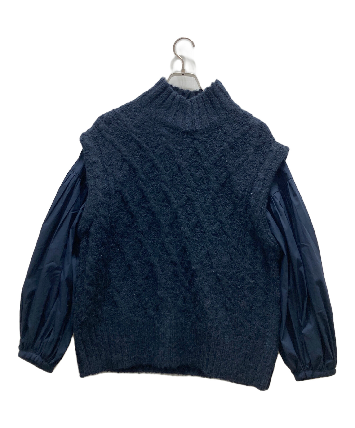 中古・古着通販】Mila Owen (ミラオーウェン) パフスリーブケーブル