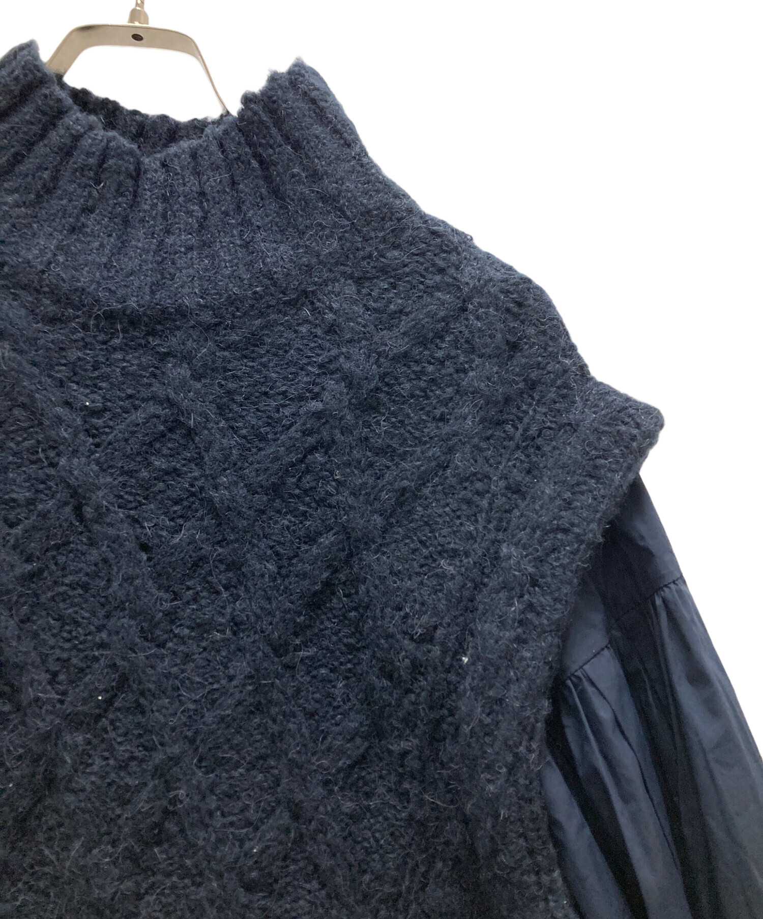 中古・古着通販】Mila Owen (ミラオーウェン) パフスリーブケーブル